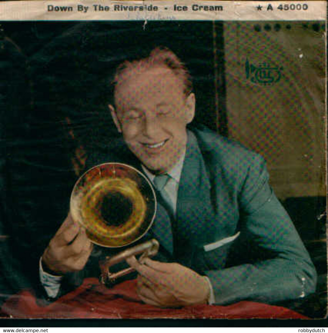 * 7" *  CHRIS BARBER - DOWN BY THE RIVERSIDE (Denmark 1955) - Jazz