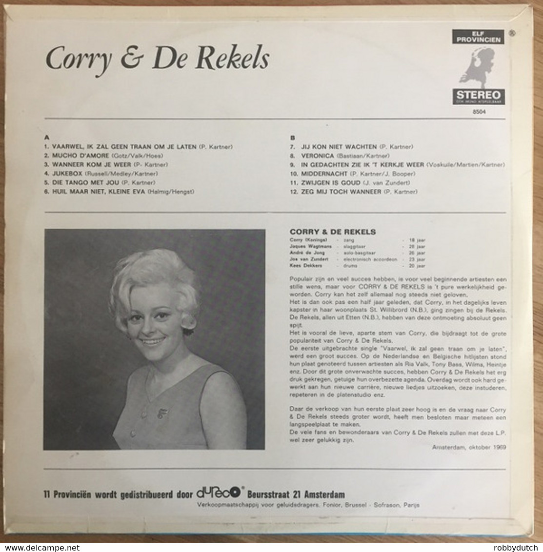 * LP *  CORRY & DE REKELS 1 (Holland 1969) - Autres - Musique Néerlandaise
