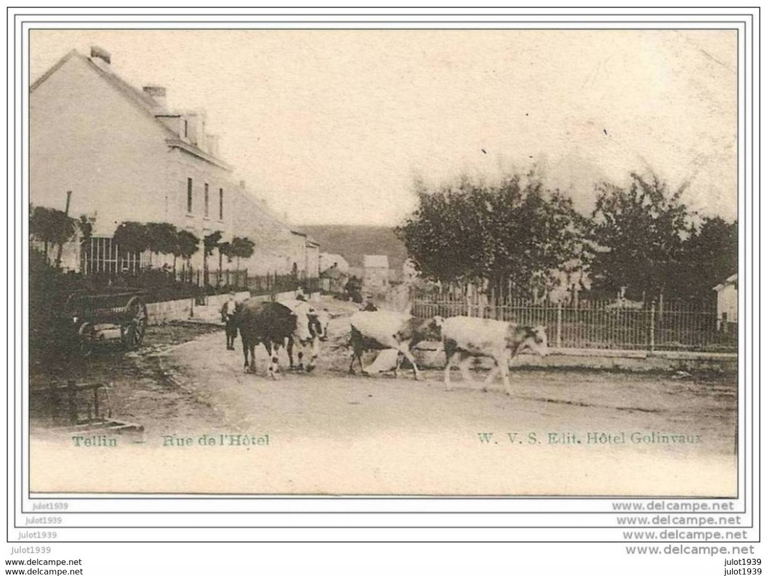 TELLIN ..-- Rue De L' Hôtel .  1906  Vers LIERRE ( Melle M. VAN ROMPAY ) .  Voir Verso . - Tellin