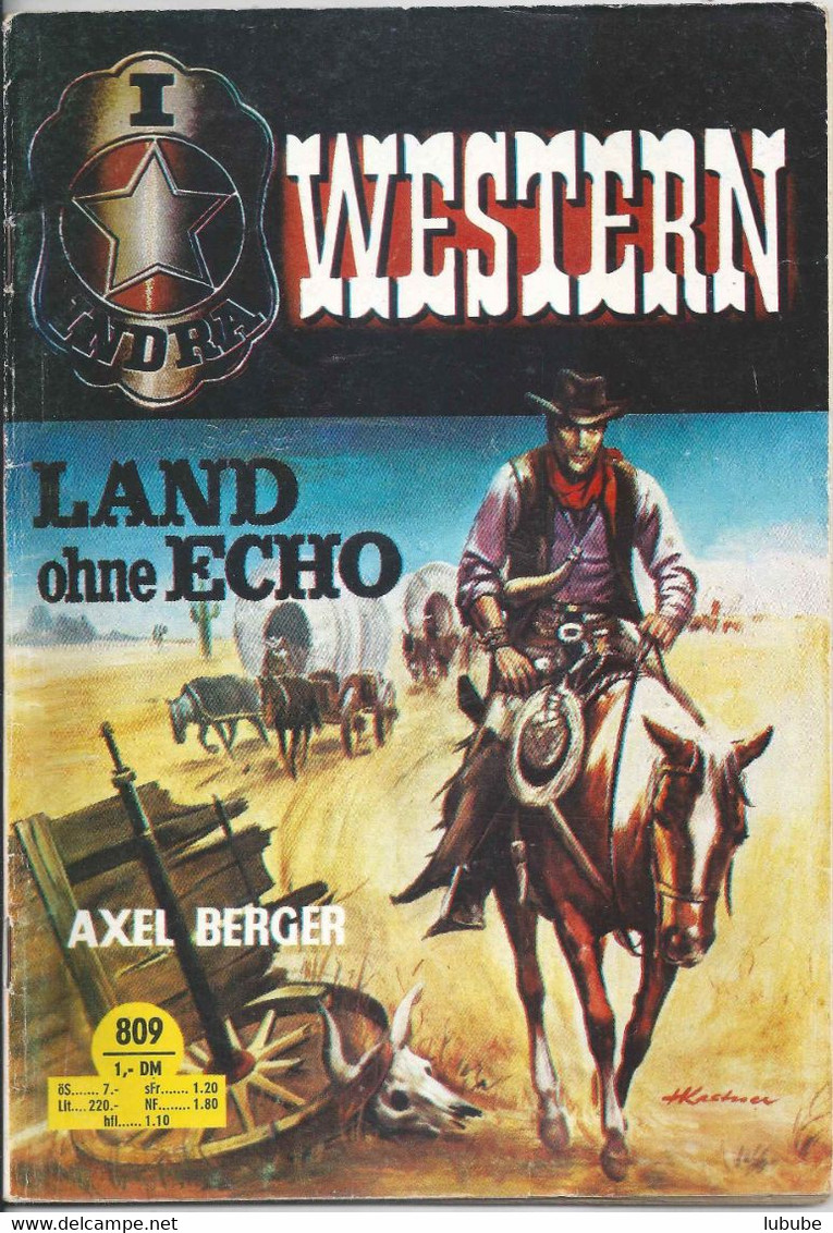 Indra Western - Land Ohne Echo (Axel Berger) - Heft 809       1973 - Adventure