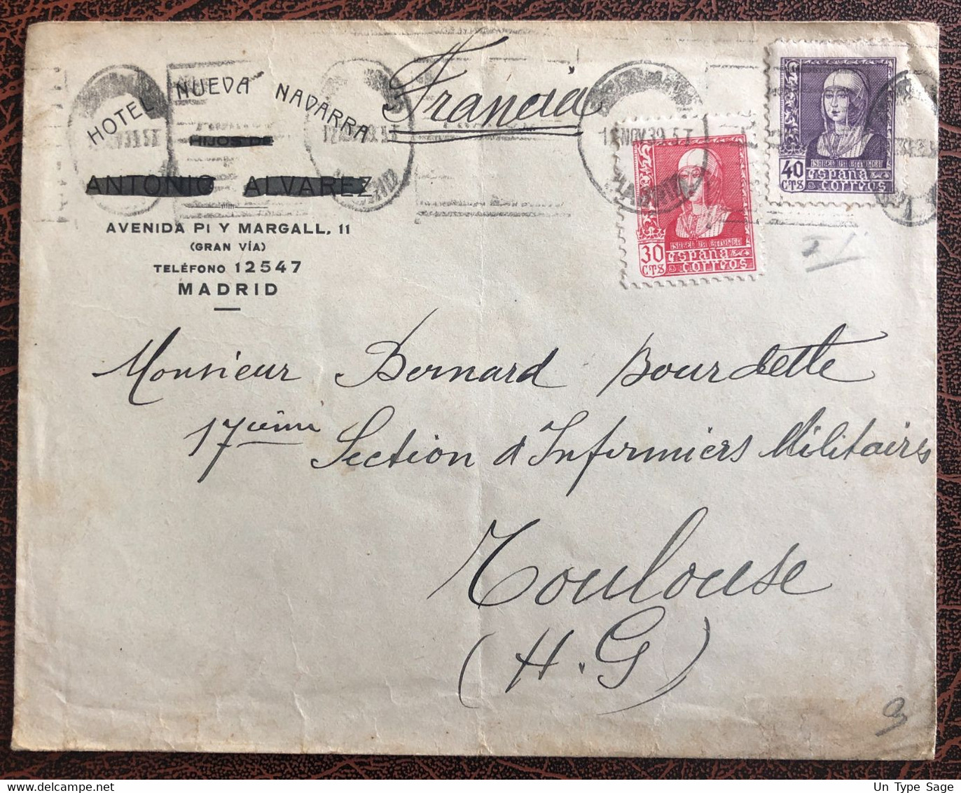 Espagne, Divers Sur Enveloppe Censurée - Madrid 1939 - (B3996) - Lettres & Documents