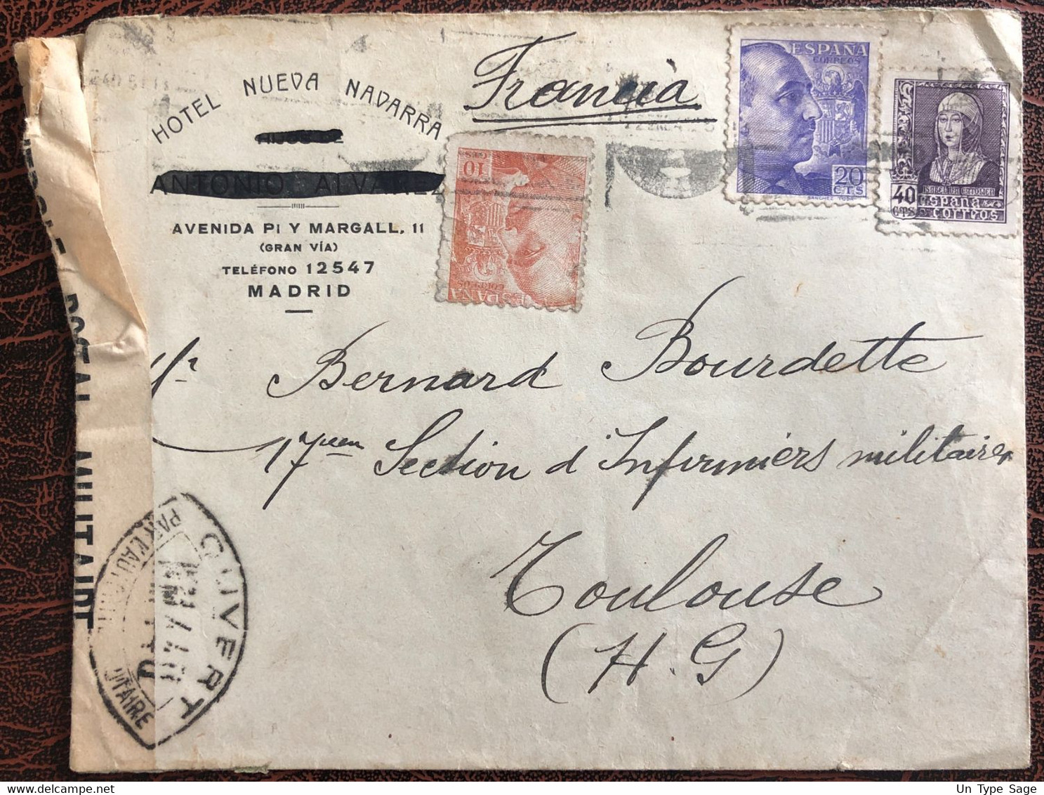 Espagne, Divers Sur Enveloppe Censurée - Madrid - (B3998) - Covers & Documents