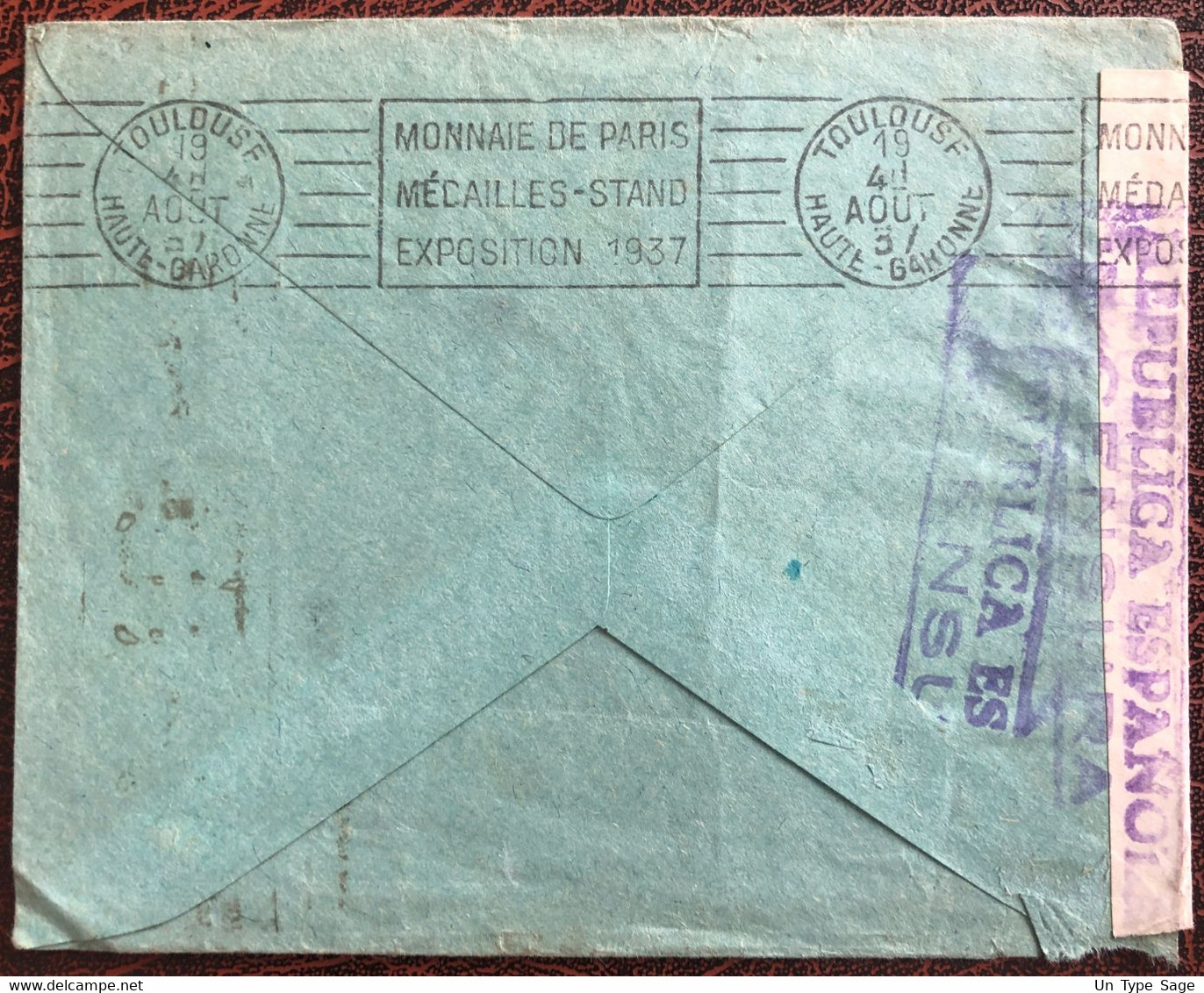 Espagne, Divers Sur Enveloppe Censurée - Barcelone 1937 - (B4001) - Lettres & Documents