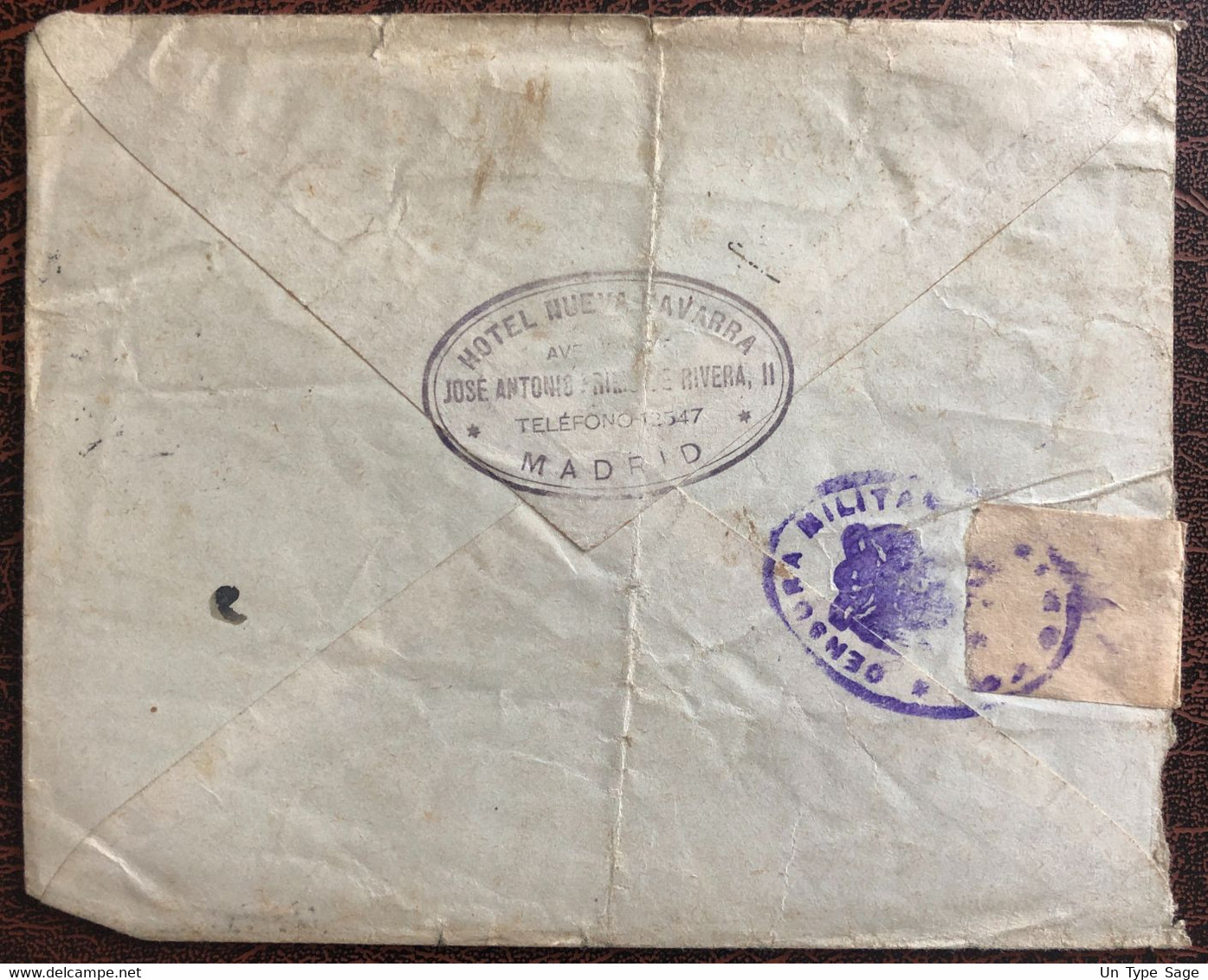 Espagne, Divers Sur Enveloppe Censurée - Madrid 1938 - (B4017) - Covers & Documents