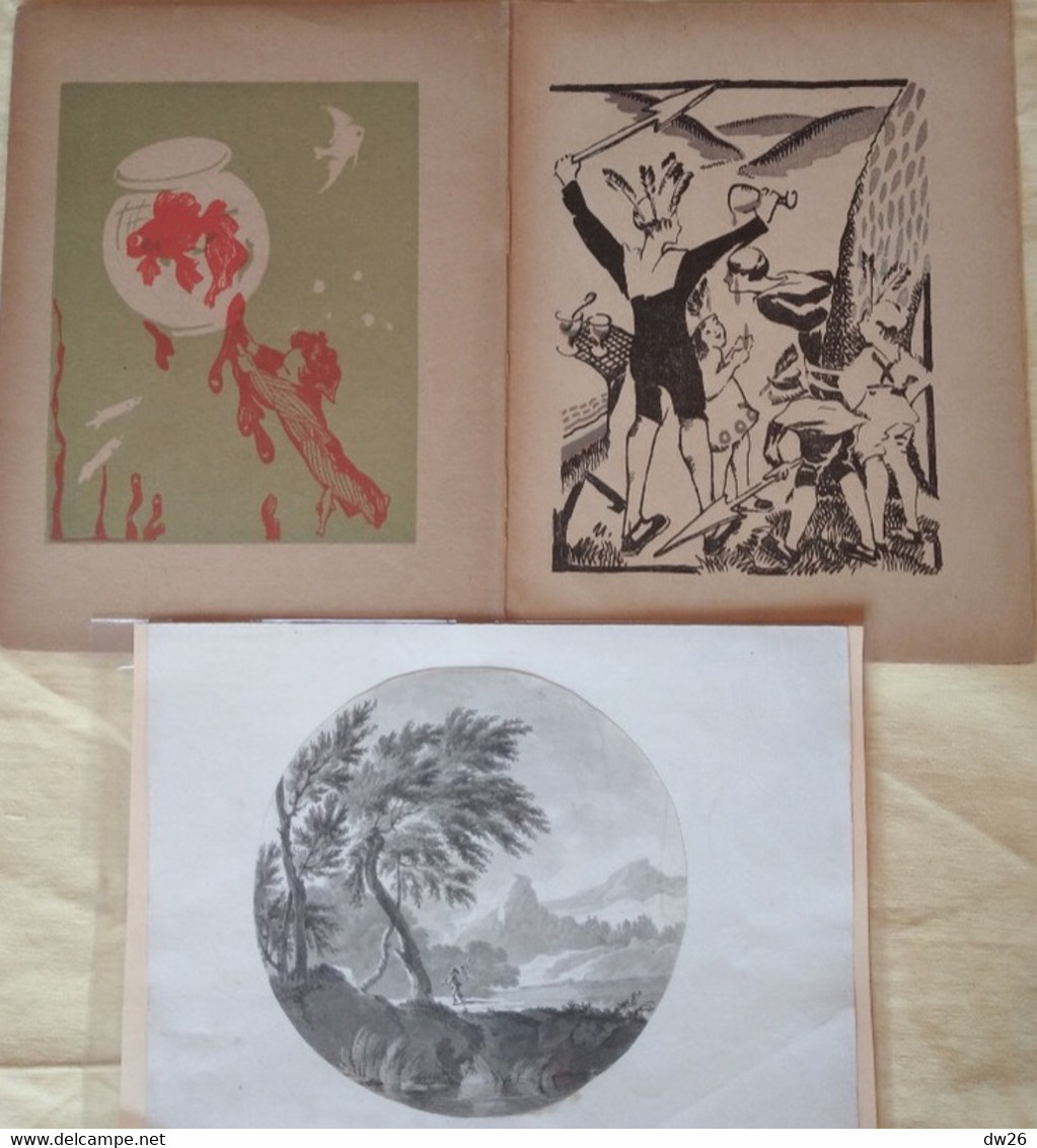 Lot De 3 Gravures Non Signées, à Identifier - Taille 17 X 23 Cm - Epoque à Définir - Estampes & Gravures