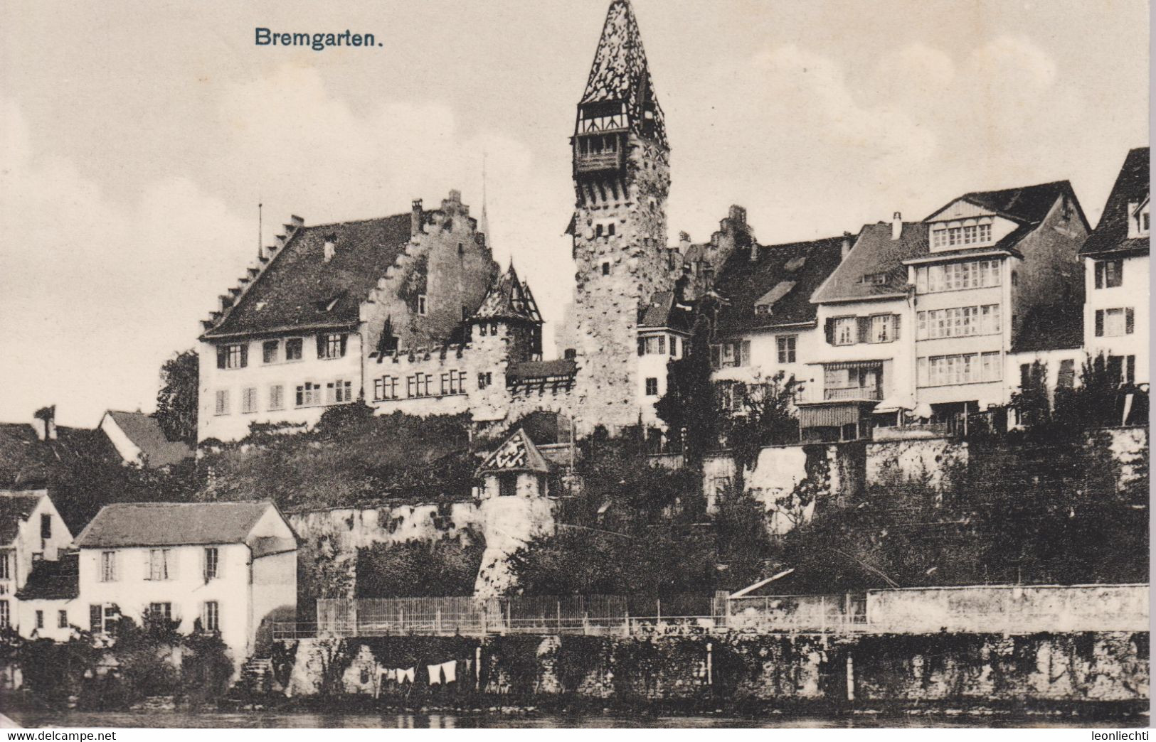 AK: Postkarte 1906 Bremgarten, Mi: 53y / ZNr: 65B, Ziffermuster. Von Bremgarten Nach Liestal - Bremgarten