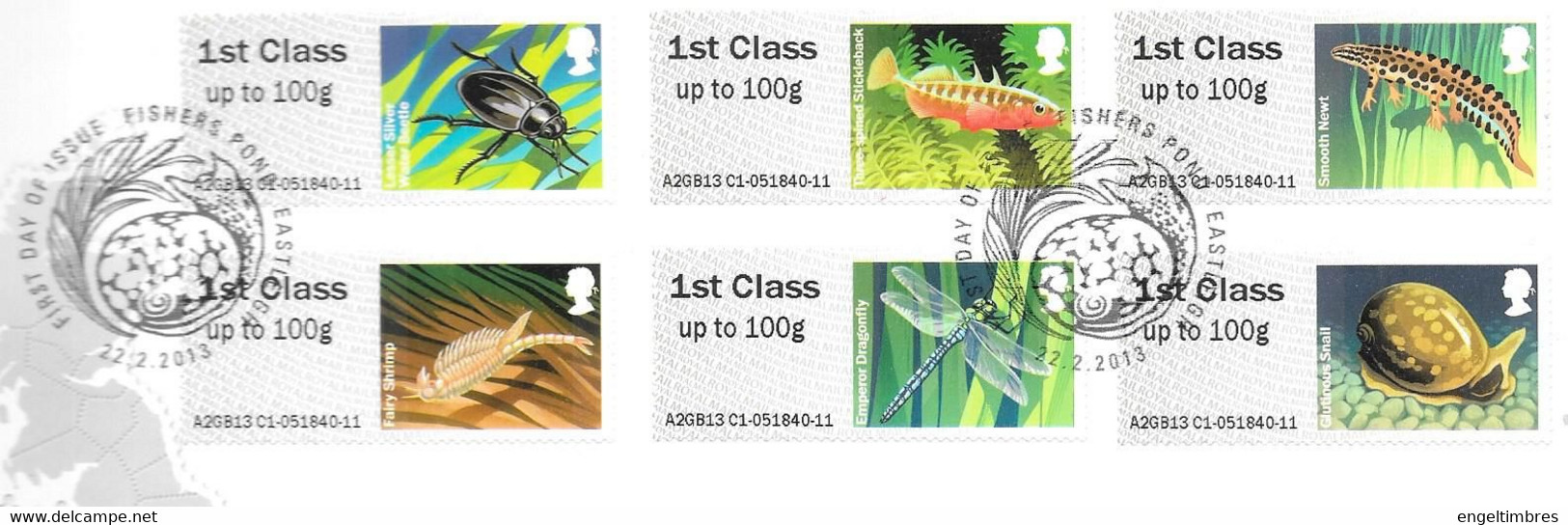 GB -  Post & GO Stamps (6)   2013  PONDS-    FDC Or  USED  "ON PIECE" - SEE NOTES  And Scans - 2011-2020 Ediciones Decimales