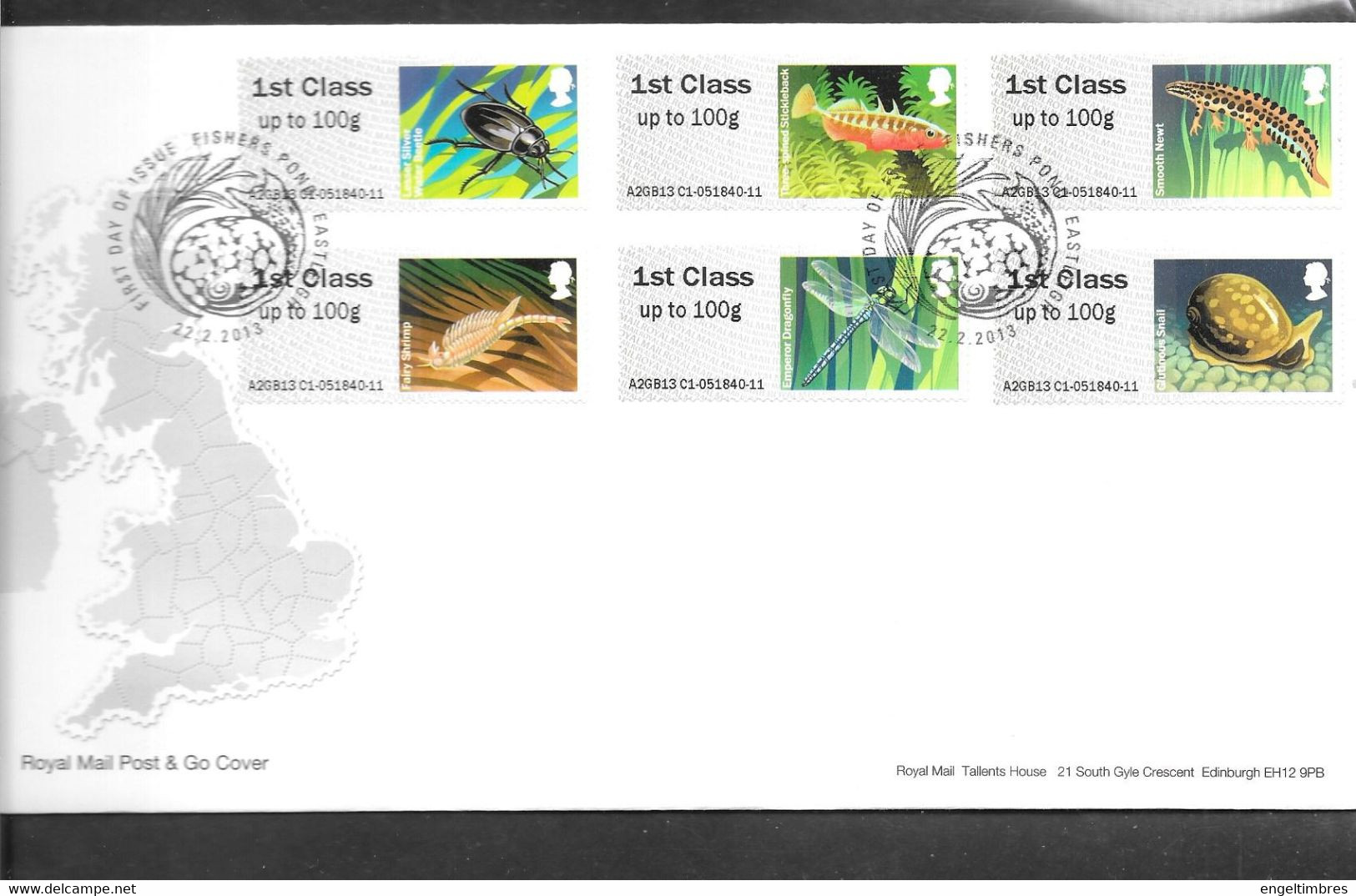 GB -  Post & GO Stamps (6)   2013  PONDS-    FDC Or  USED  "ON PIECE" - SEE NOTES  And Scans - 2011-2020 Decimale Uitgaven