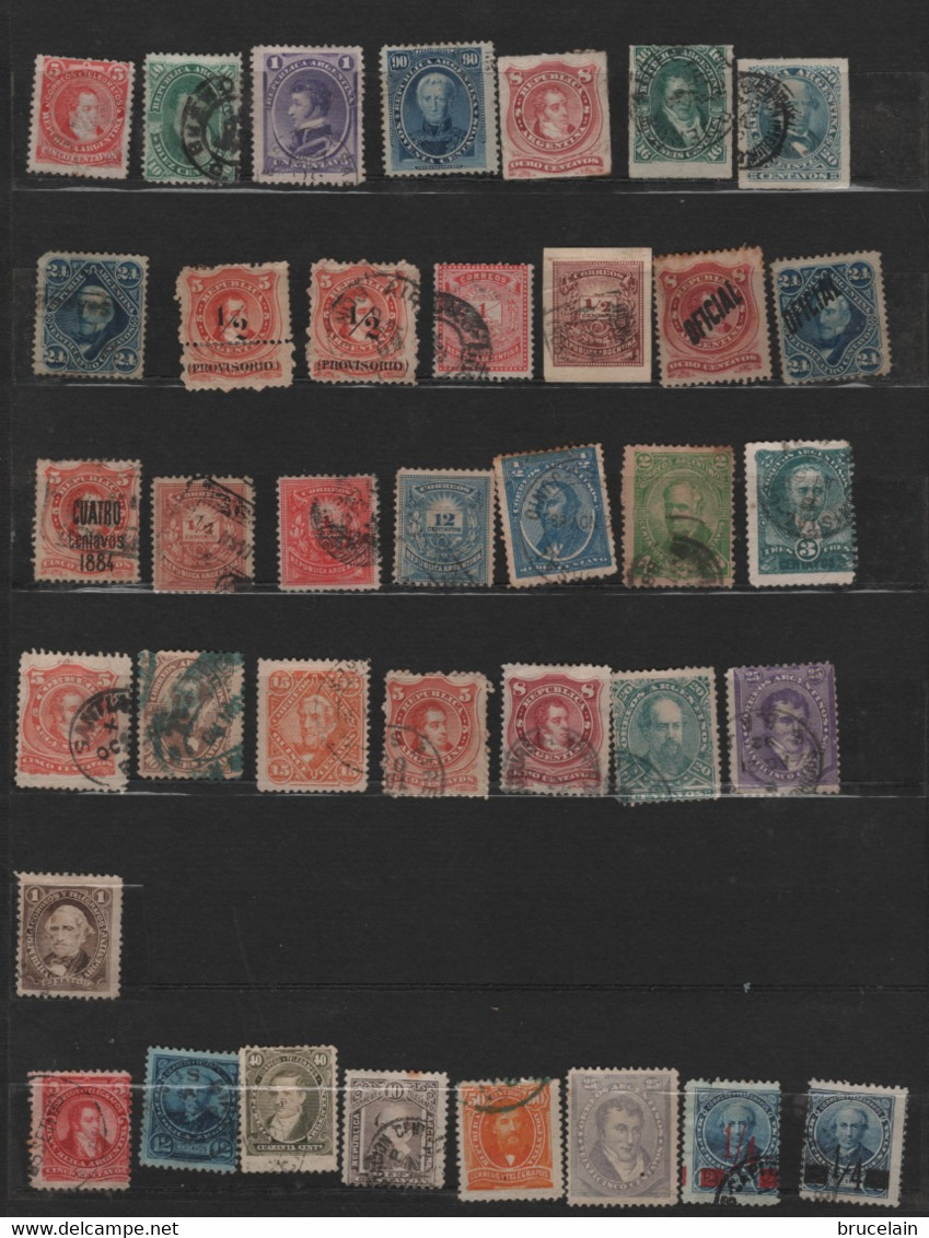 ARGENTINE -  Lot De Timbres Années 1867 à 1922 - O - - Collections, Lots & Séries