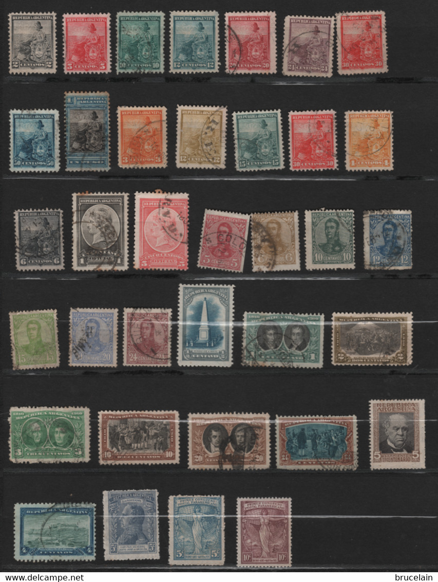 ARGENTINE -  Lot De Timbres Années 1867 à 1922 - O - - Verzamelingen & Reeksen