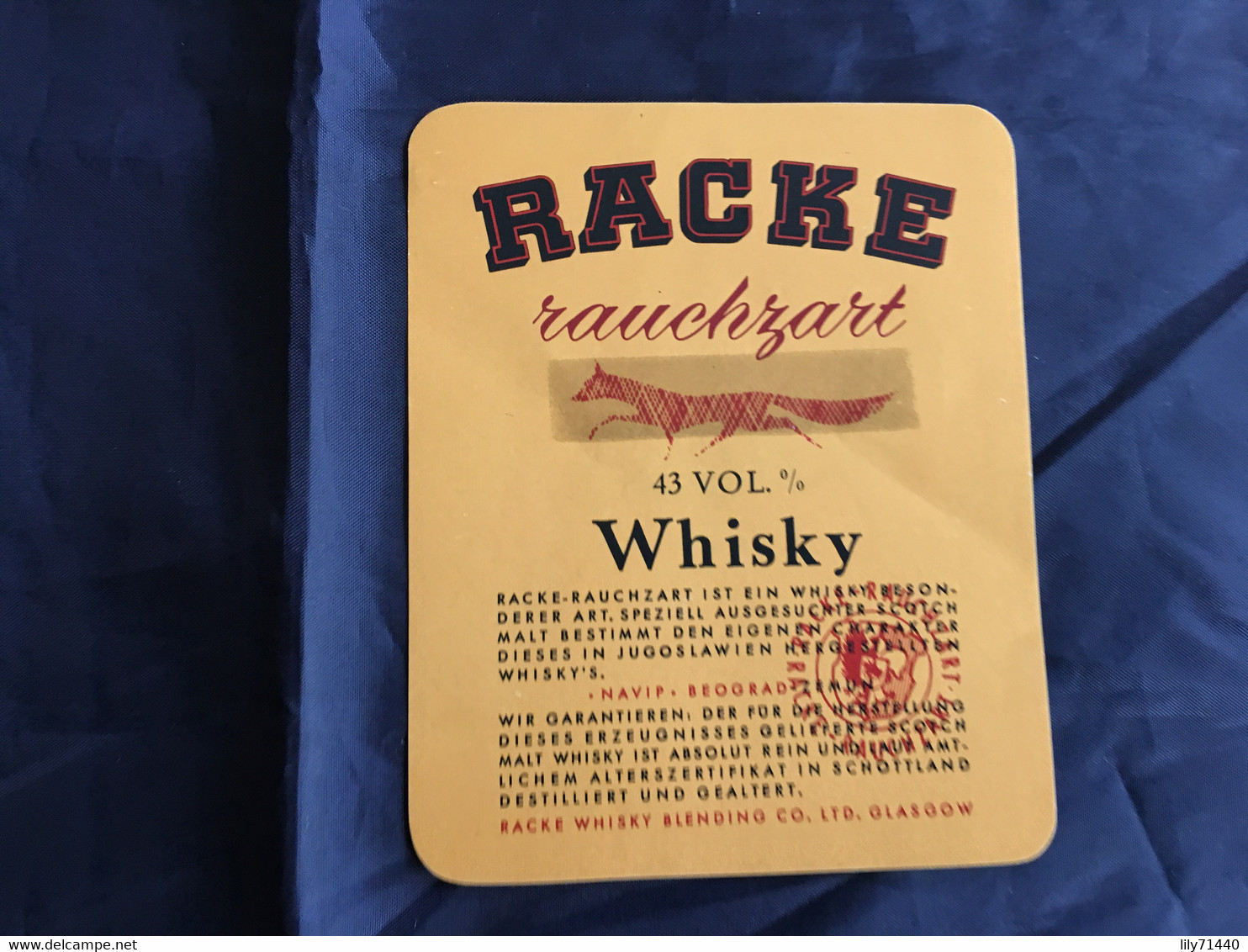 Ancienne étiquette De Whisky Old Label - Whisky