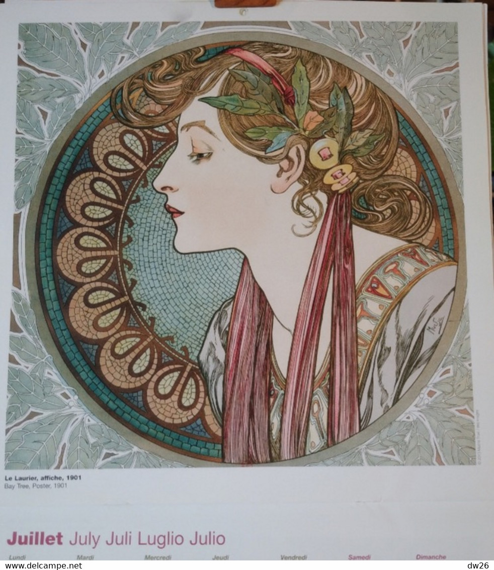 Calendrier 2014 - Illustration Alphonse Mucha - Très belles reproductions 30 x 30 cm (1 manquante) Ed. Désastre