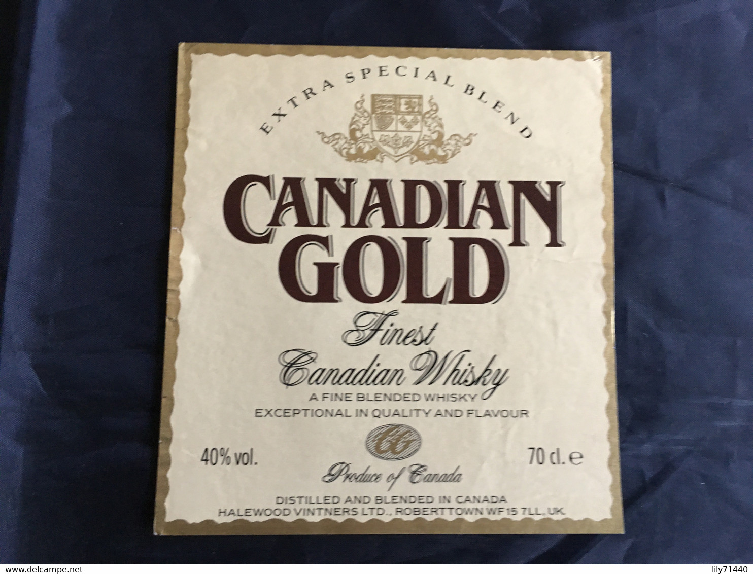 Ancienne étiquette De Whisky Canadien Canadian Old Label - Whisky