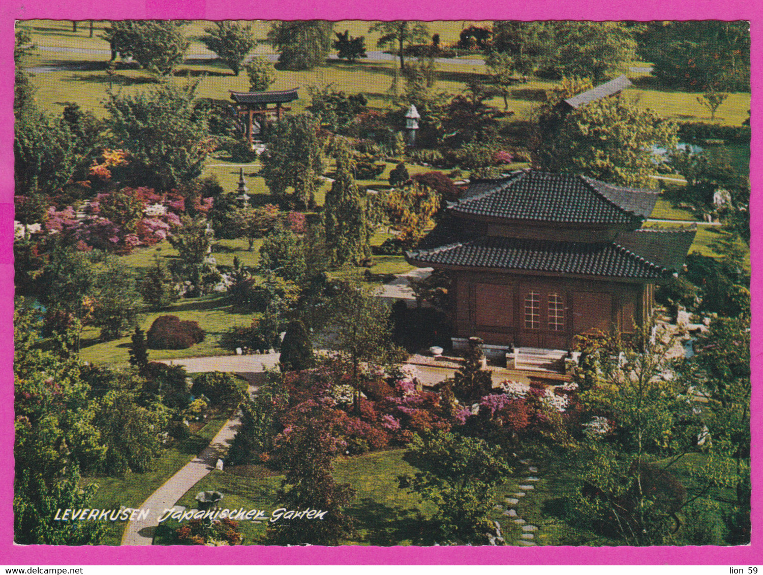 283186 / Germany - Leverkusen - Aerial View Blick Japanischen Garten Temple PC 509 Deutschland Allemagne Germania - Leverkusen