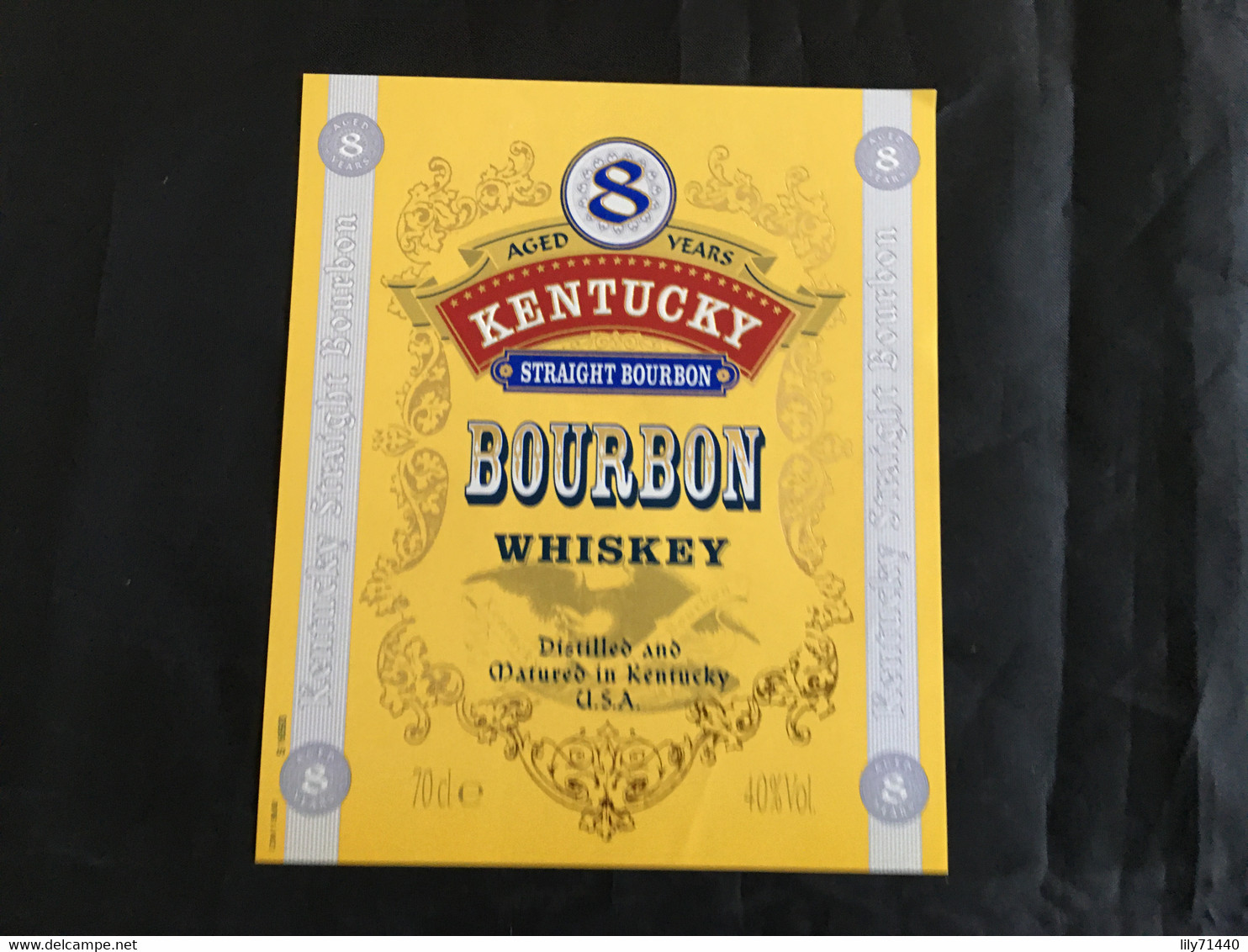 Ancienne étiquette De Bourbon Whiskey Old Label - Whisky