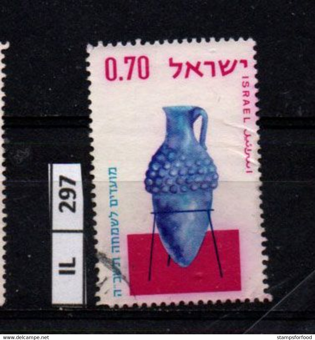 ISRAELE      1964    Vasi Di Vetro 0,70 Usato - Usati (senza Tab)