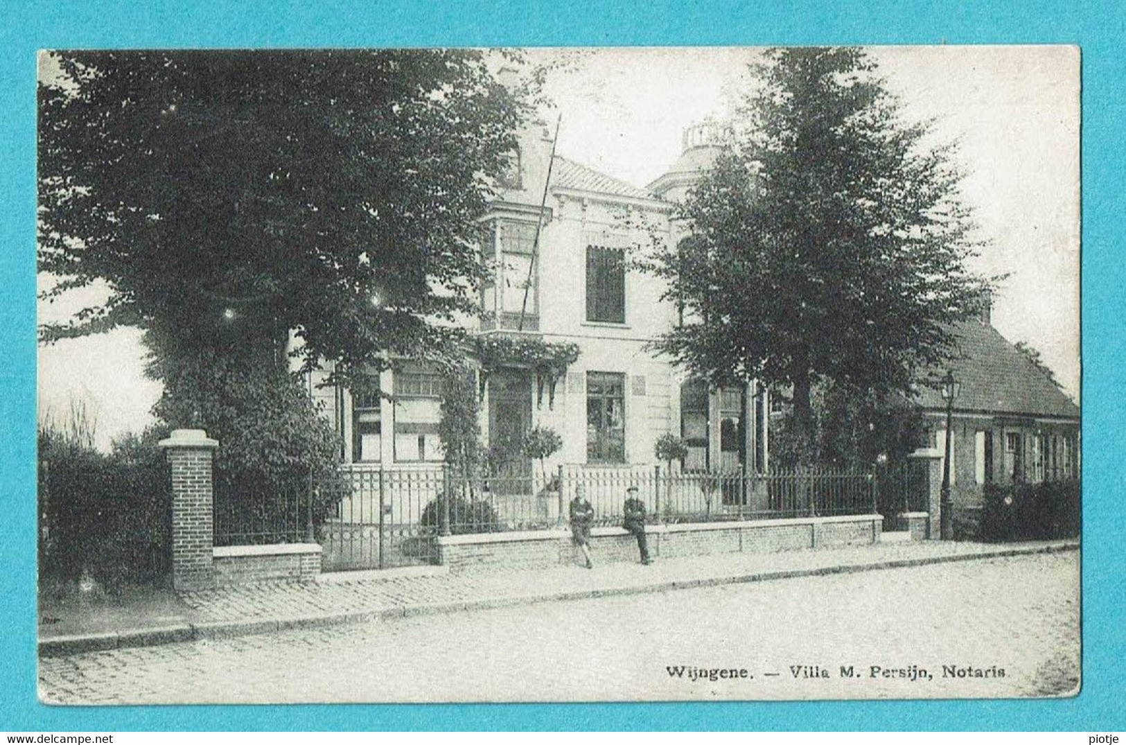 * Wingene - Wijngene (West Vlaanderen) * (Uitg Gez. Van Cauwenberghe) Villa M. Persijn, Notaris, Animée, Old, Rare - Wingene