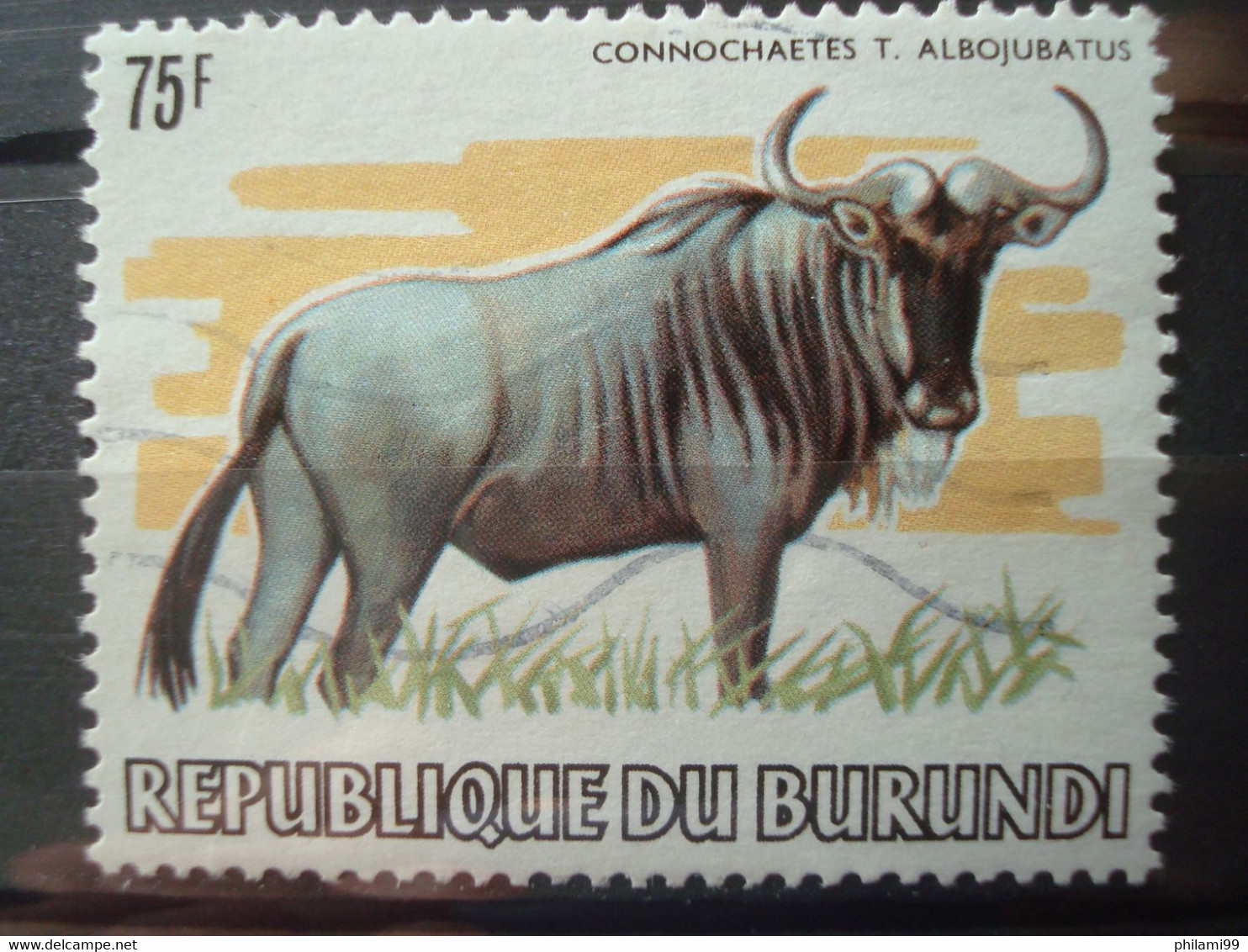 BURUNDI 1982 75F FROM FAUNA SET (no WWF Overprint) / USED - Used Stamps