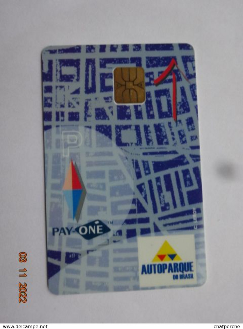 CARTE A PUCE  CHIPCARD SMART CARD STATIONNEMENT  AUTOPARKE DO BRASIL  POUR COLLECTIONNEUR - Otros – América