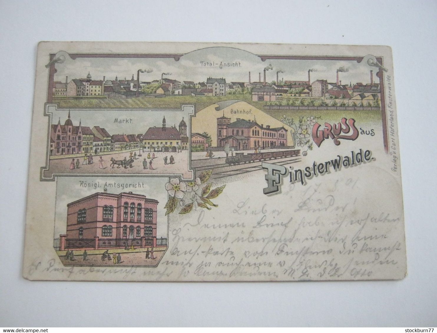 Finsterwalde,  Bahnhof , Schöne Karte Um 1901 - Finsterwalde