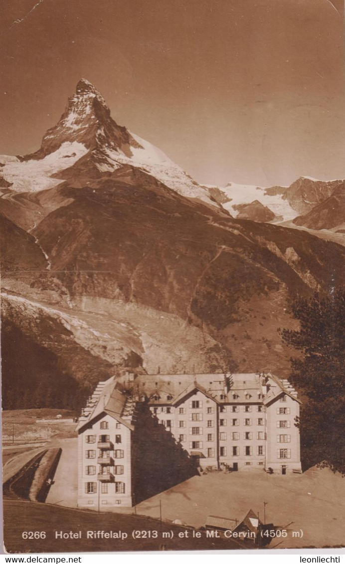 AK: Hotel Riffelalp Mi: 160a / ZNr: 150A, Tell Brustbild. Tell Knabe Def. Stempel: Riffelalp 16.IX.1921 - Alberghi & Ristoranti