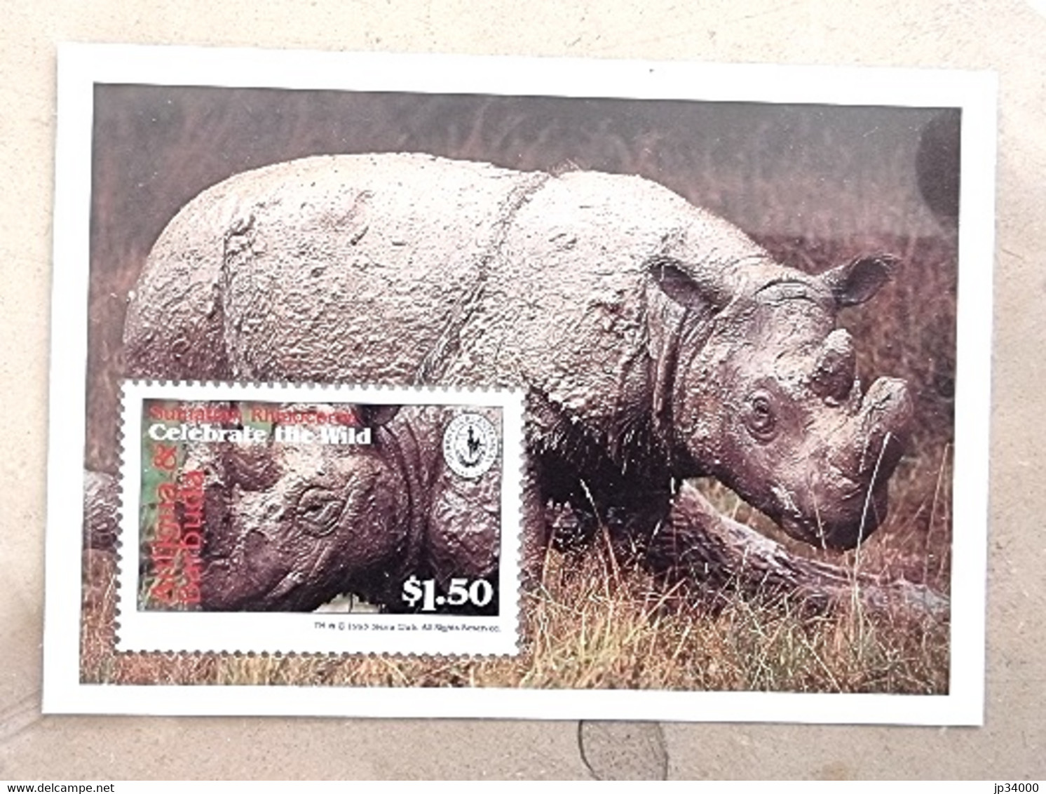 ANTIGUA BARBUDA Rhinocéros, Michel  BF N° 284  ** Neuf Sans Charnière, MNH - Neushoorn