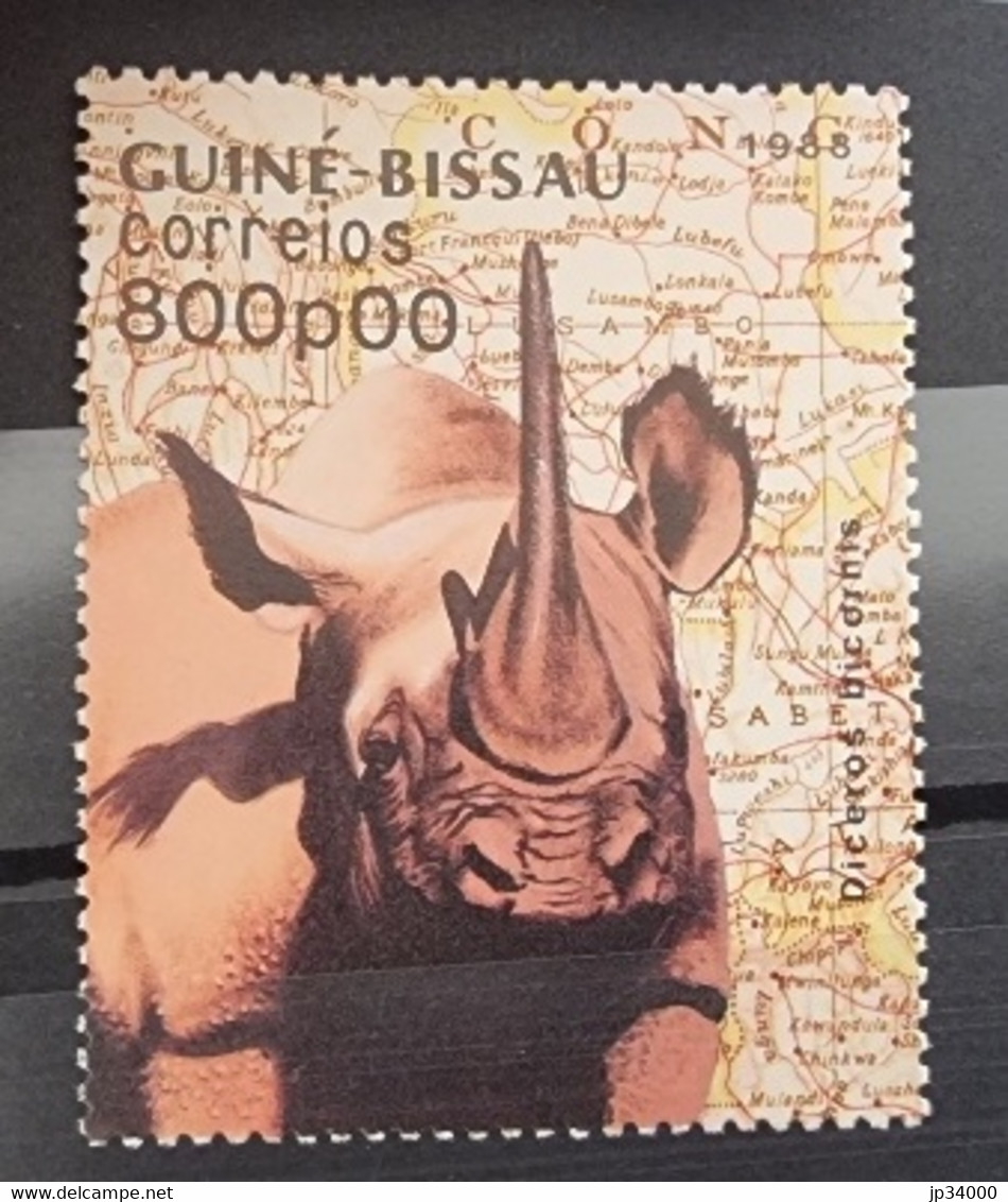 GUINEE BISSAU Rhinocéros,  Yvert N° 474 ** Neuf Sans Charnière, MNH - Rhinoceros