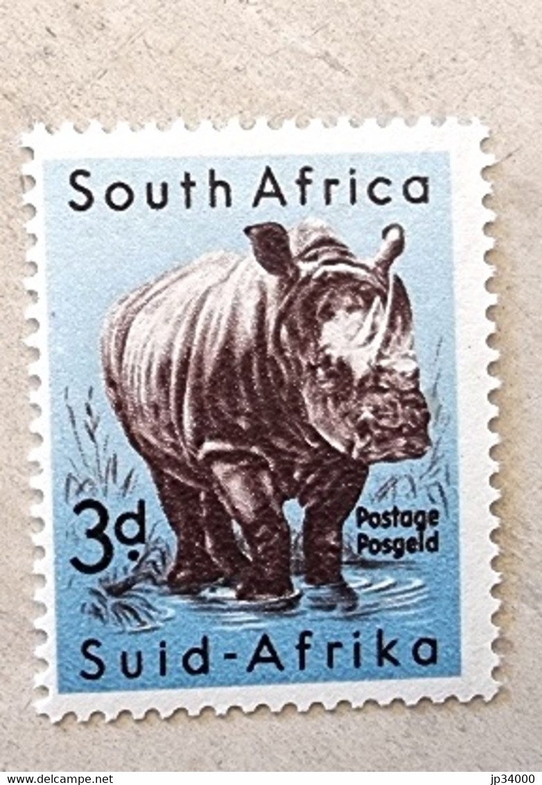 AFRIQUE DU SUD Rhinocéros, 1 Valeur ** Neuf Sans Charnière, MNH - Rhinoceros