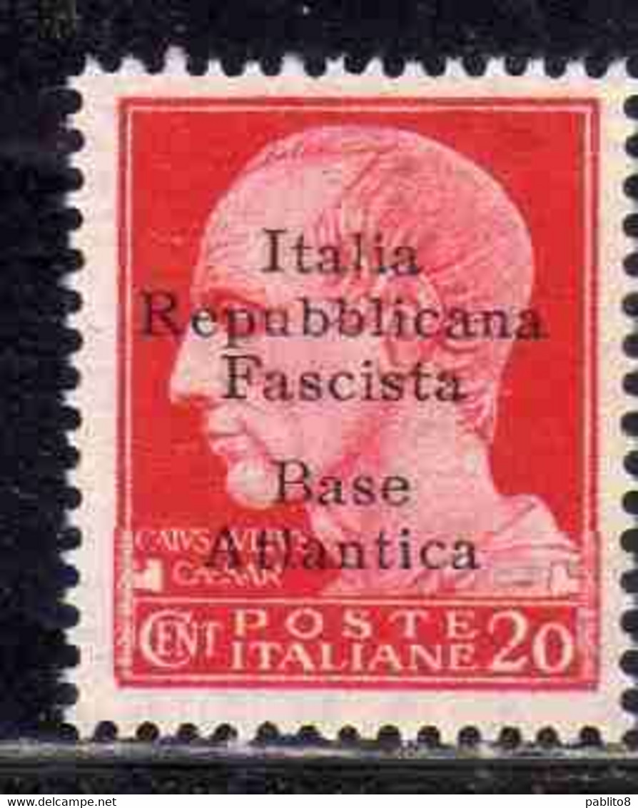 EMISSIONI LOCALI: BASE ATLANTICA 1943 CENT. 20c MNH BEN CENTRATO - Emissions Locales/autonomes