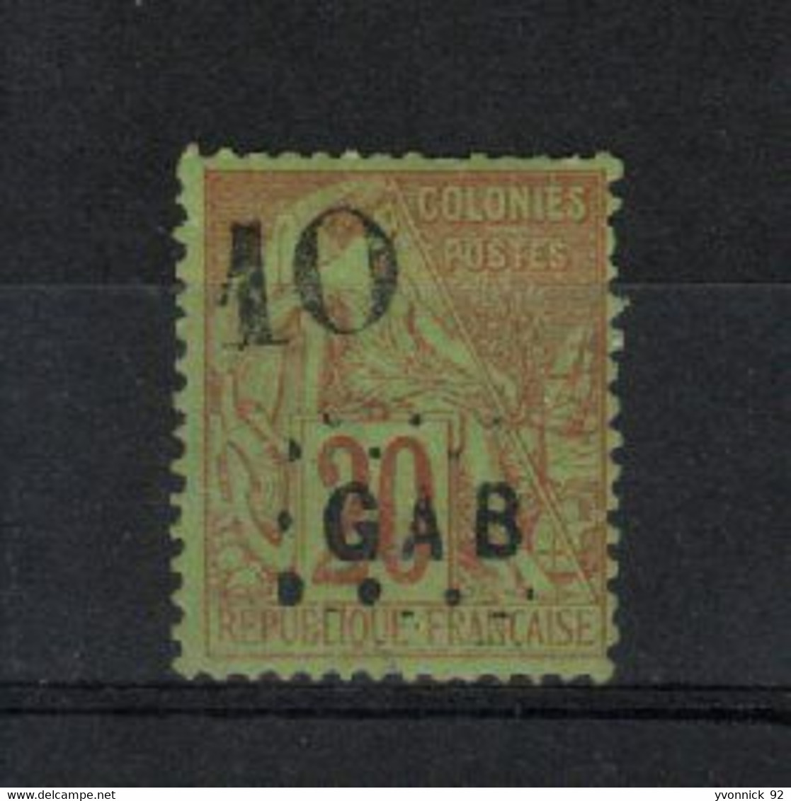 Gabon- Colonie (1886 )  N°2 B - Andere & Zonder Classificatie