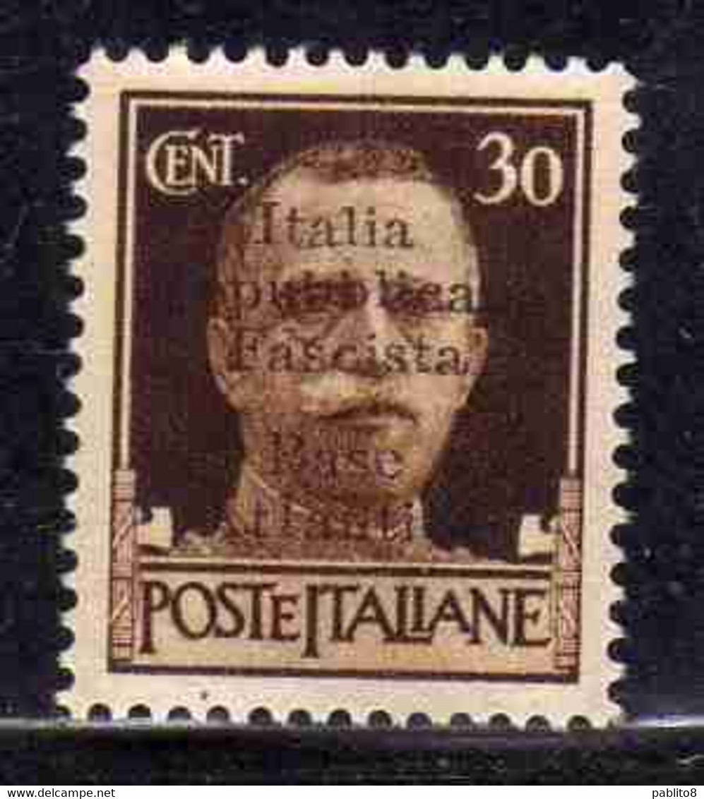 EMISSIONI LOCALI: BASE ATLANTICA 1943 CENT. 30c MNH OTTIMA CENTRATURA - Emissions Locales/autonomes