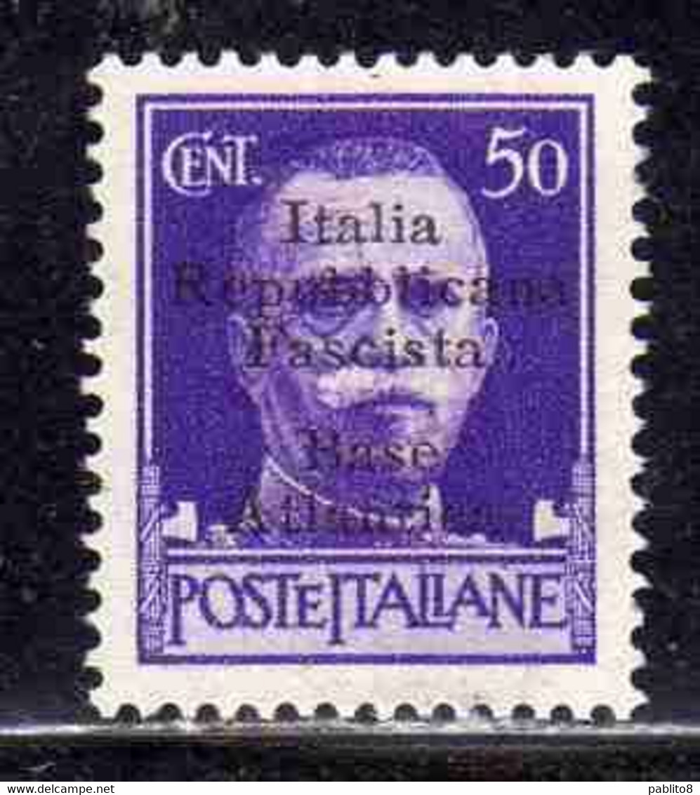 EMISSIONI LOCALI: BASE ATLANTICA 1943 CENT. 50c MNH OTTIMA CENTRATURA - Local And Autonomous Issues