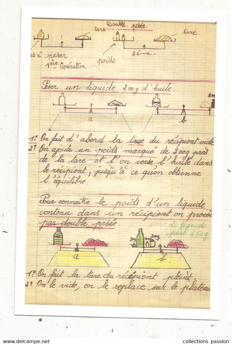 Cp,école, Musée National De L'éducation,ROUEN,INRP ,ed. Atlas , La Pesée - Ecoles