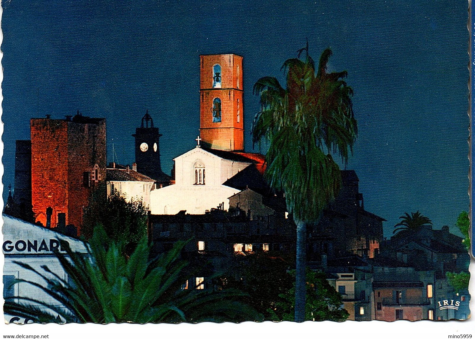 CP-06 GRASSE La Cathédrale La Nuit 1975 - Grasse