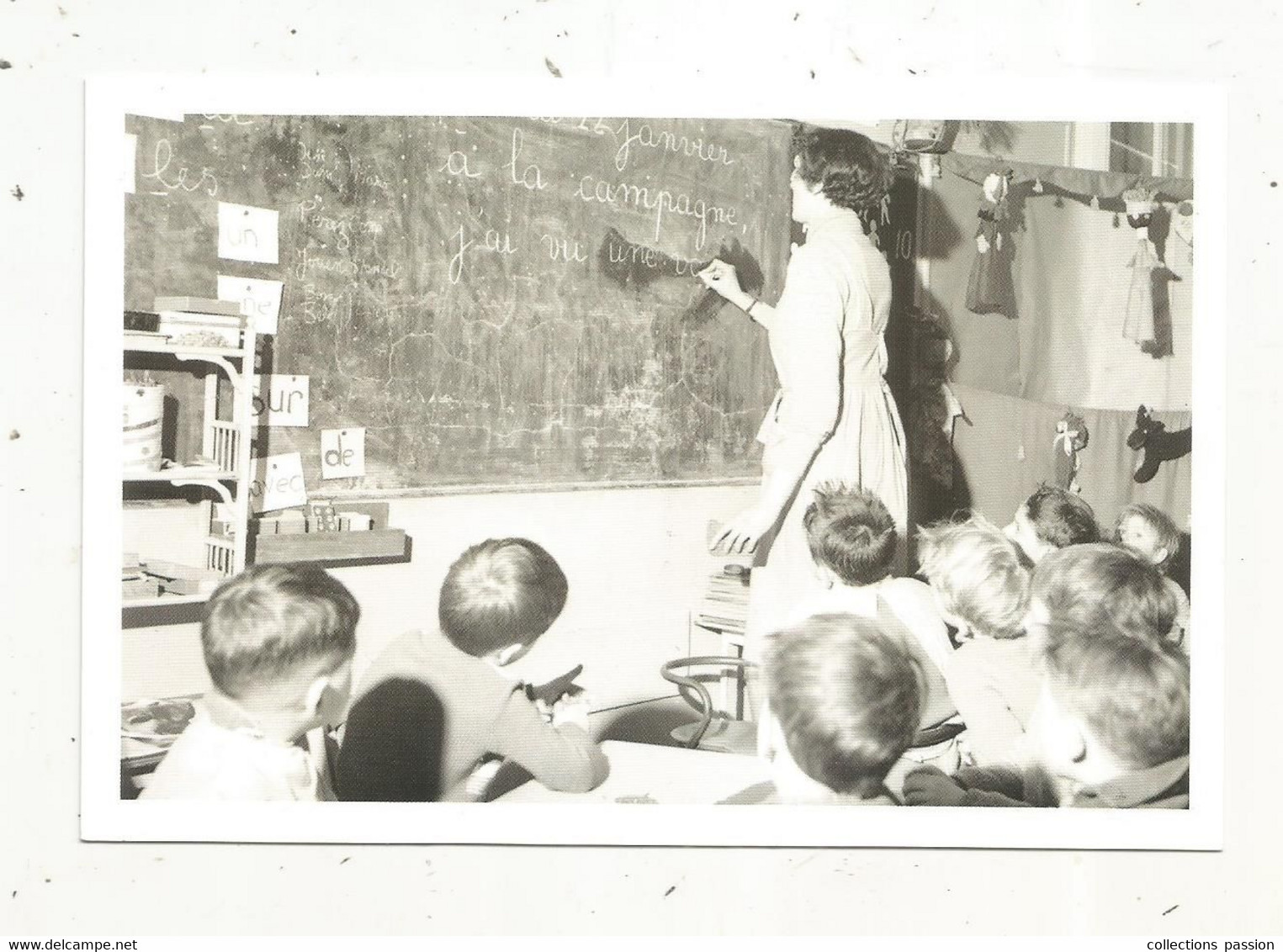 Cp,école, Musée National De L'éducation,ROUEN,INRP ,ed. Atlas , La Maitresse Au Tableau - Schulen