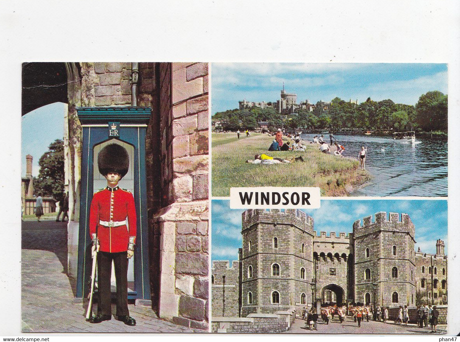 WINDSOR, Lac, Plage, Château, Welsh Guards, 3 Vues, Ed. ? 1970 - Windsor