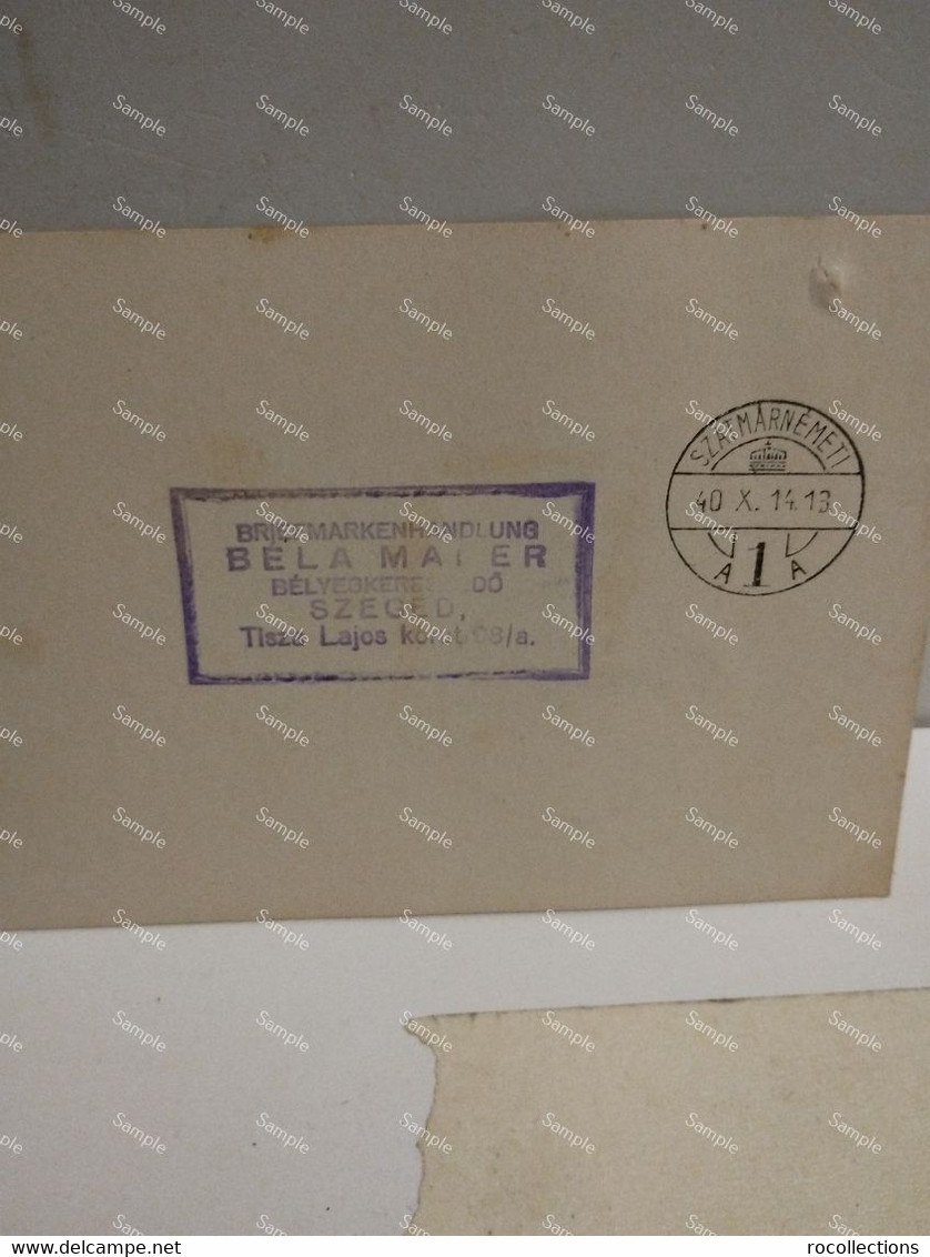 Hungary Stamp MAGYAR KIR POSTA 10 Ft. 1940 BELA MAIER Szeged - Otros & Sin Clasificación