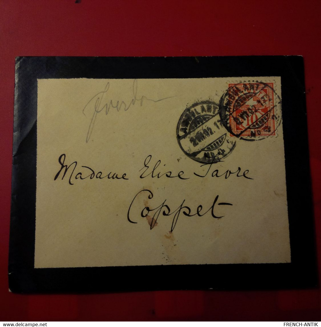 LETTRE SUISSE POUR COPPET AMBULANT - Postmark Collection