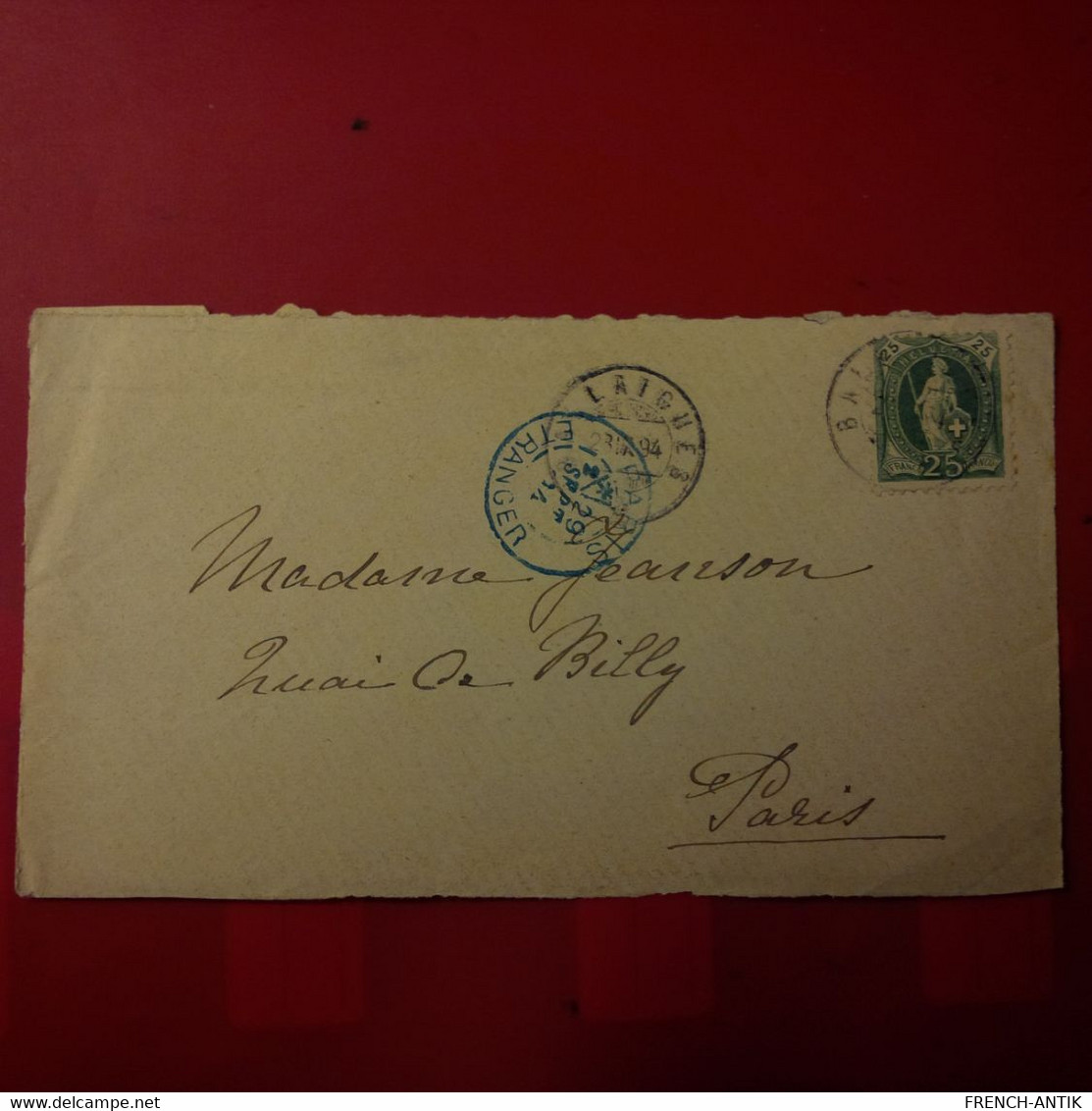 LETTRE BALLAIGUES POUR PARIS 1894 - Postmark Collection