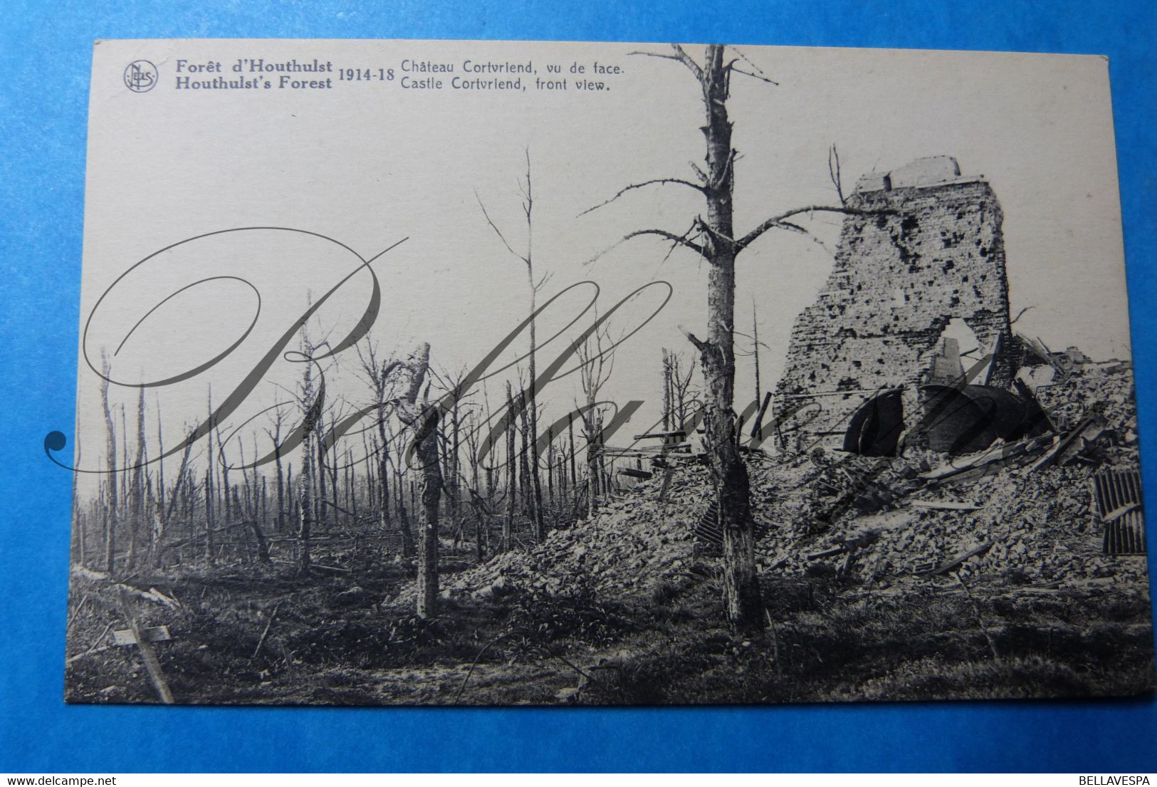 Houthulst  lot x 17 cpa-guerre 1914-1918 ruins Ruines