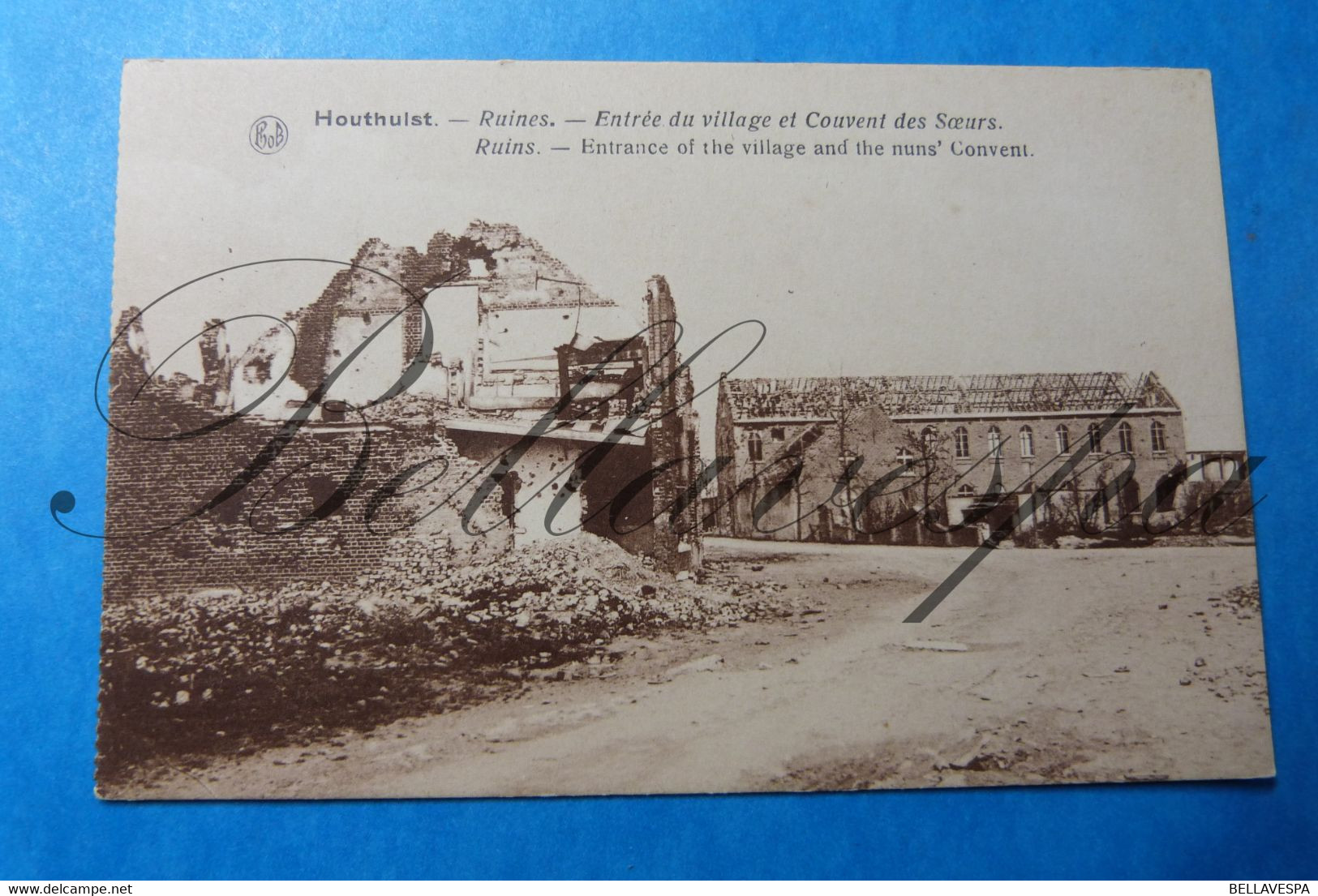 Houthulst  lot x 17 cpa-guerre 1914-1918 ruins Ruines