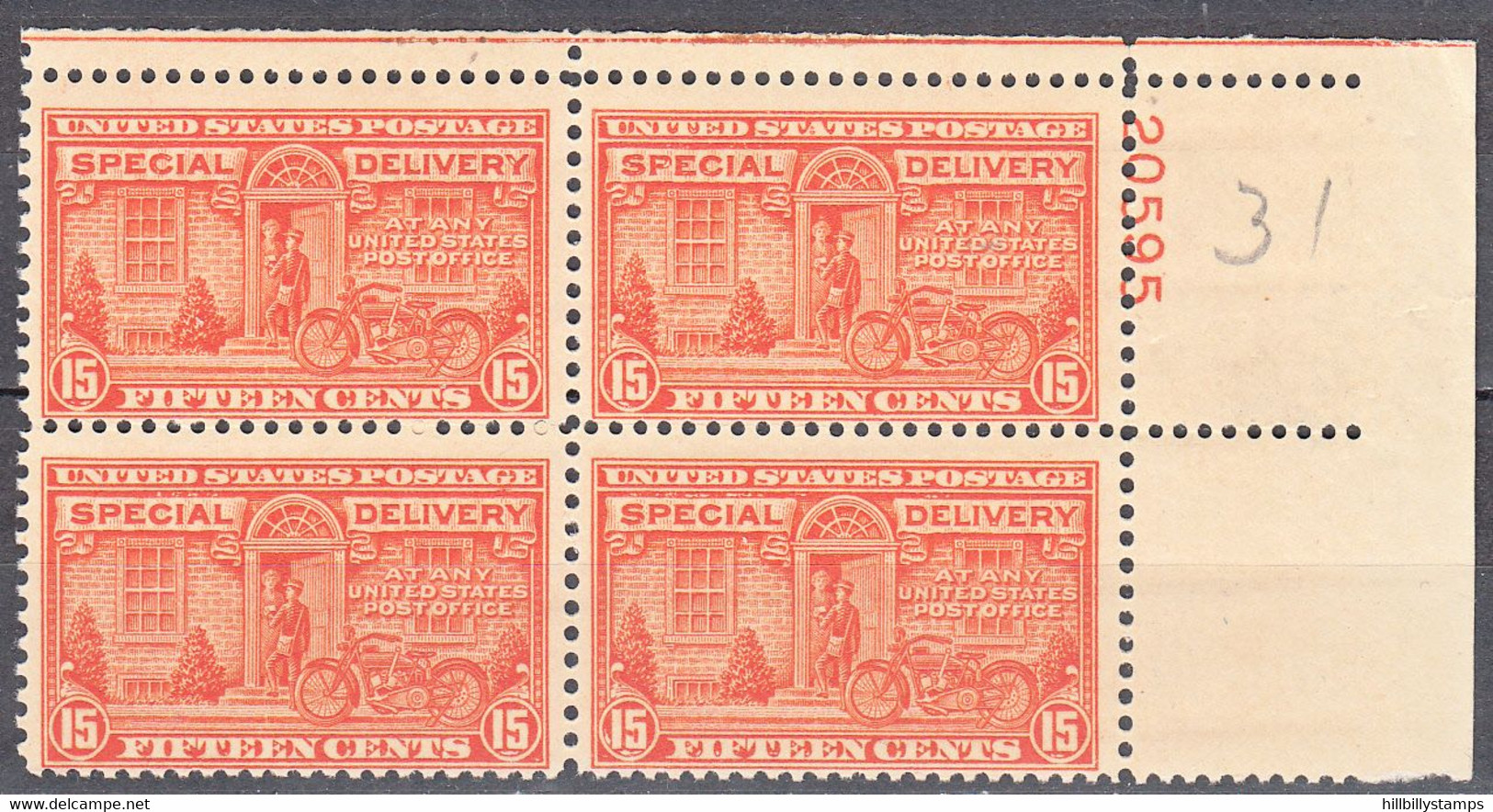 UNITED STATES    SCOTT NO E16   MNH   YEAR  1927 - Special Delivery, Registration & Certified