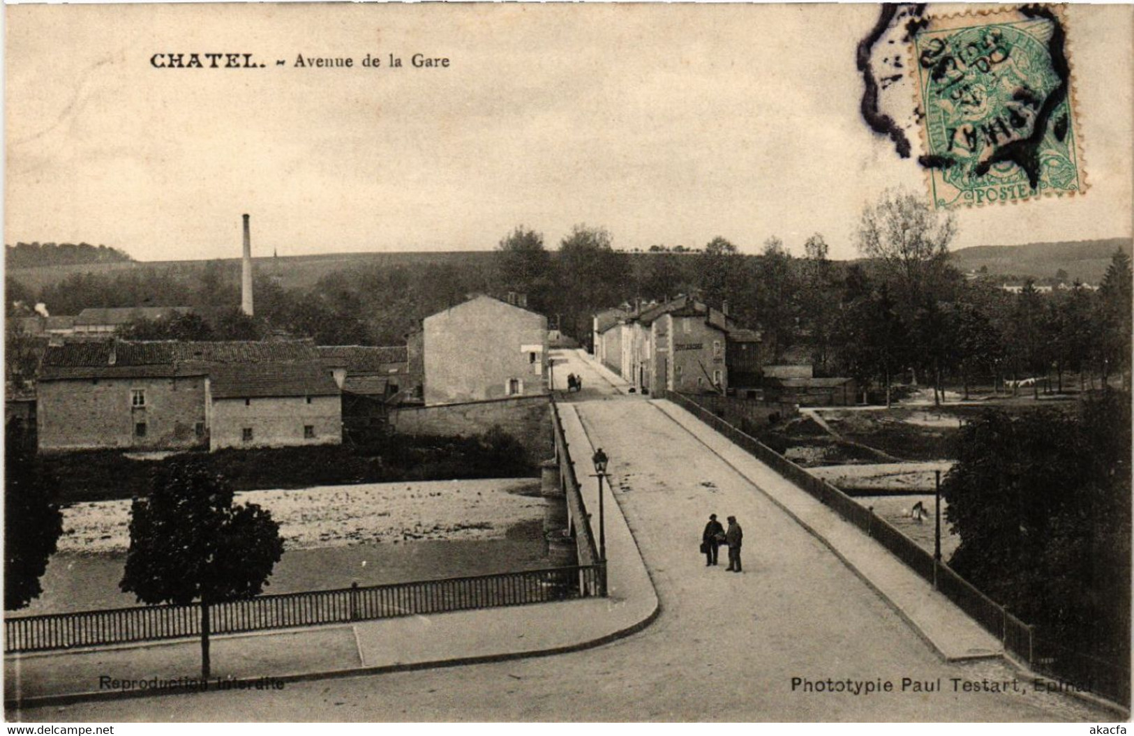 CPA CHATEL - Avenue De La Gare (455602) - Chatel Sur Moselle