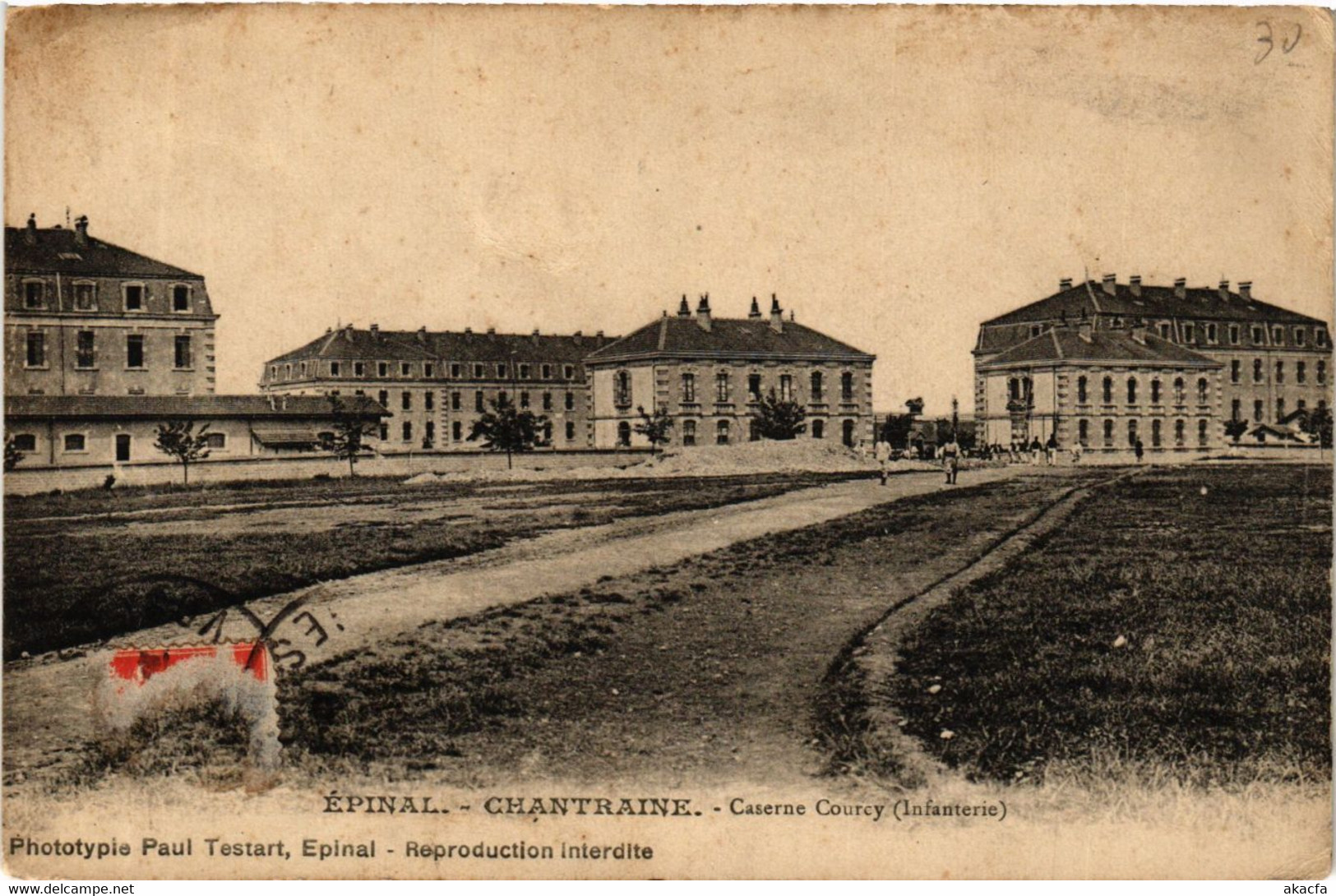 CPA ÉPINAL CHANTRAINE - Caserne Courcy. Infanterie (405535) - Chantraine