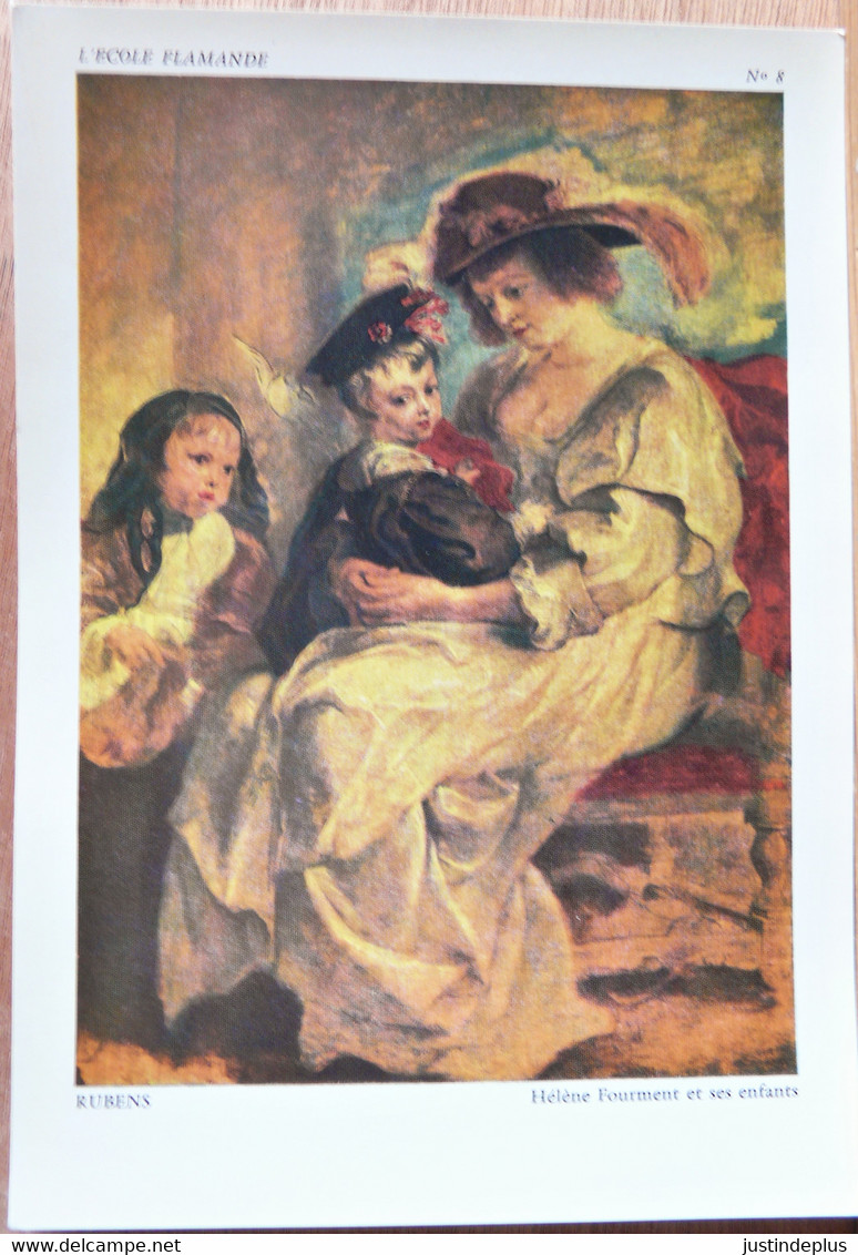 HELENE FOURMENT ET SES ENFANTS PAR RUBENS 1377-1640 COLLECTIONS CHEQUE-CHIC ARTS L'ECOLE FLAMANDE N° 8 GRD FORMAT - Collections