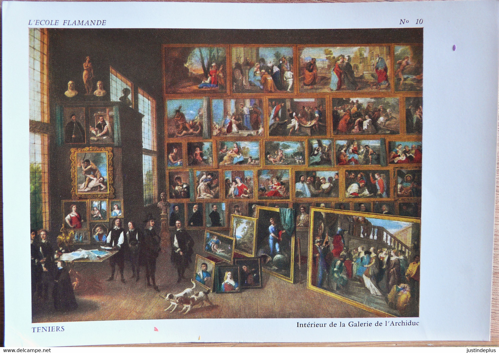 INTERIEUR DE LA GALERIE DE L'ARCHIDUC PAR DAVID TENIERS COLLECTIONS CHEQUE-CHIC ARTS L'ECOLE FLAMANDE N° 9 GRD FORMAT - Verzamelingen