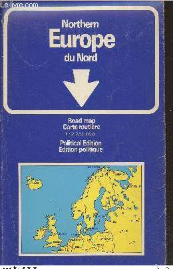 Carte Routière N°1155 Europe Du Nord - Echelle 1 : 2 750 000 - Collectif - 0 - Cartes/Atlas
