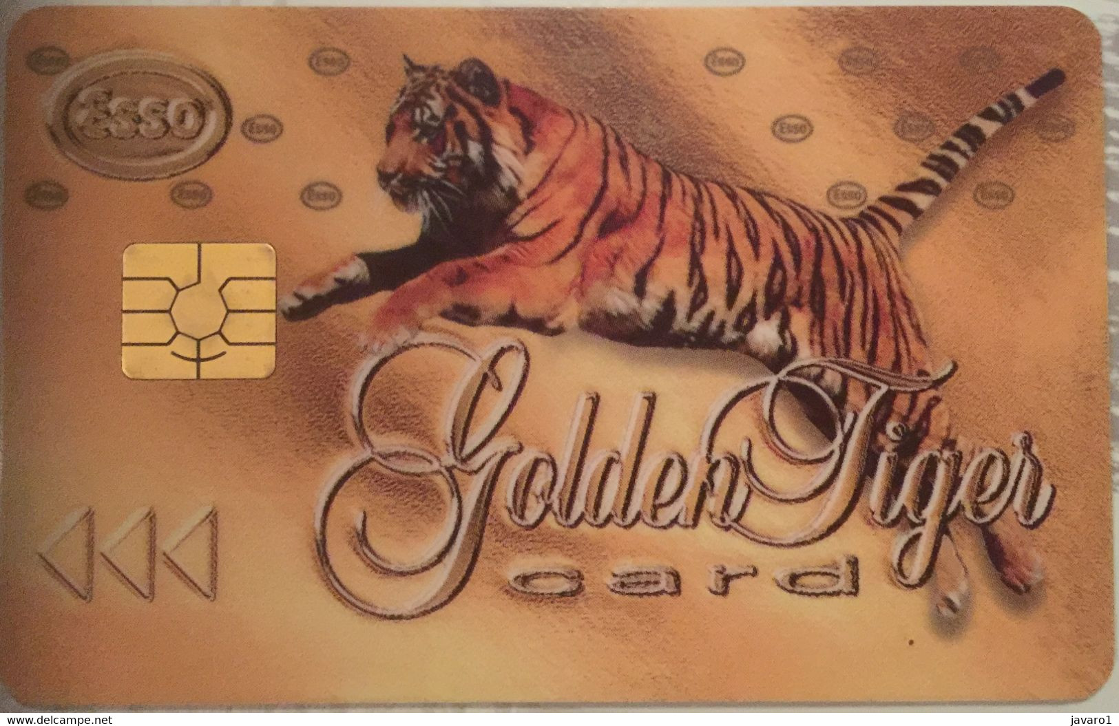 BELGIUM : ESSO  Fuel Card GOLDEN TIGER Card - Autres & Non Classés