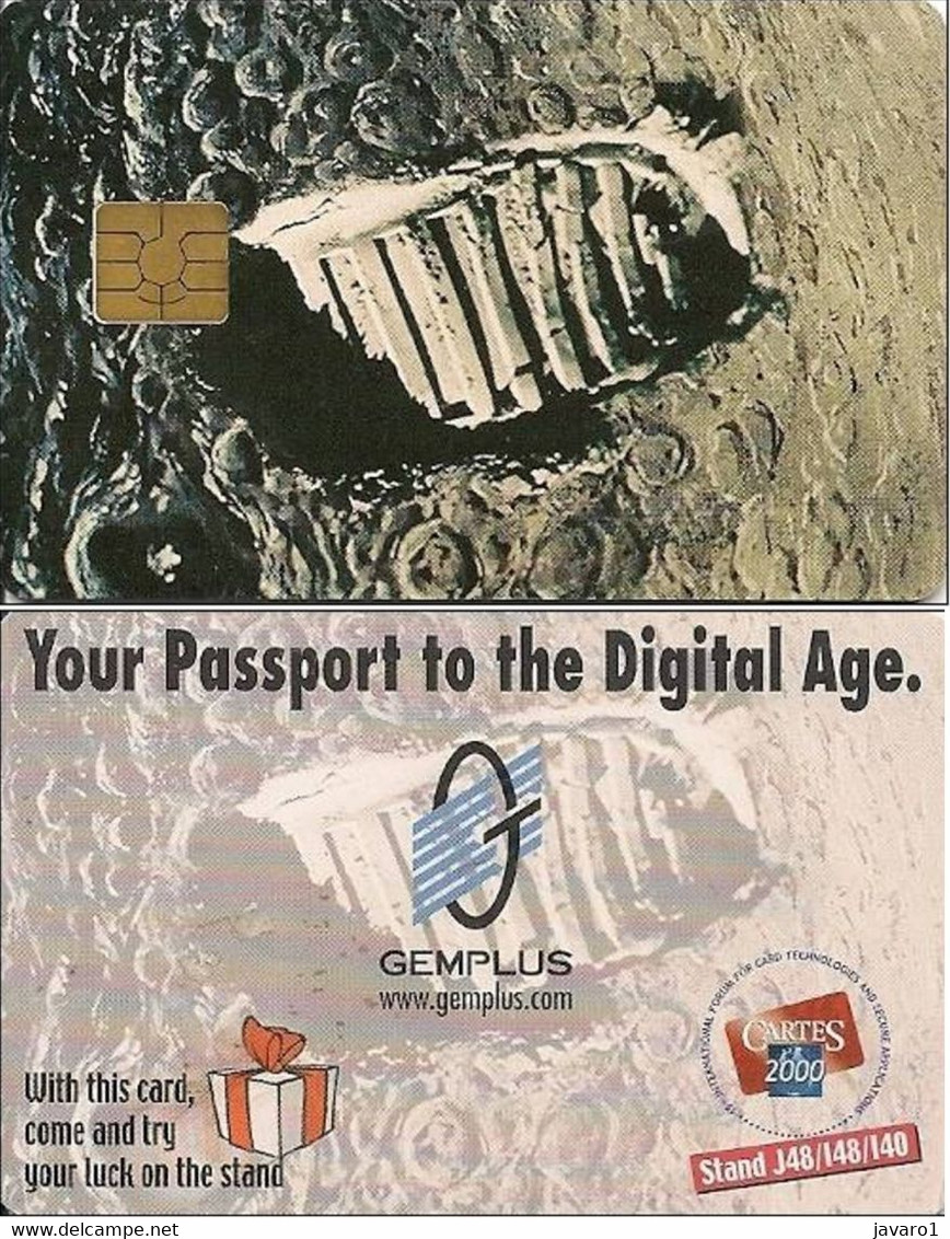 FRANCE : CARTES 2000  GEMPLUS / First Step On The Moon - Ausstellungskarten