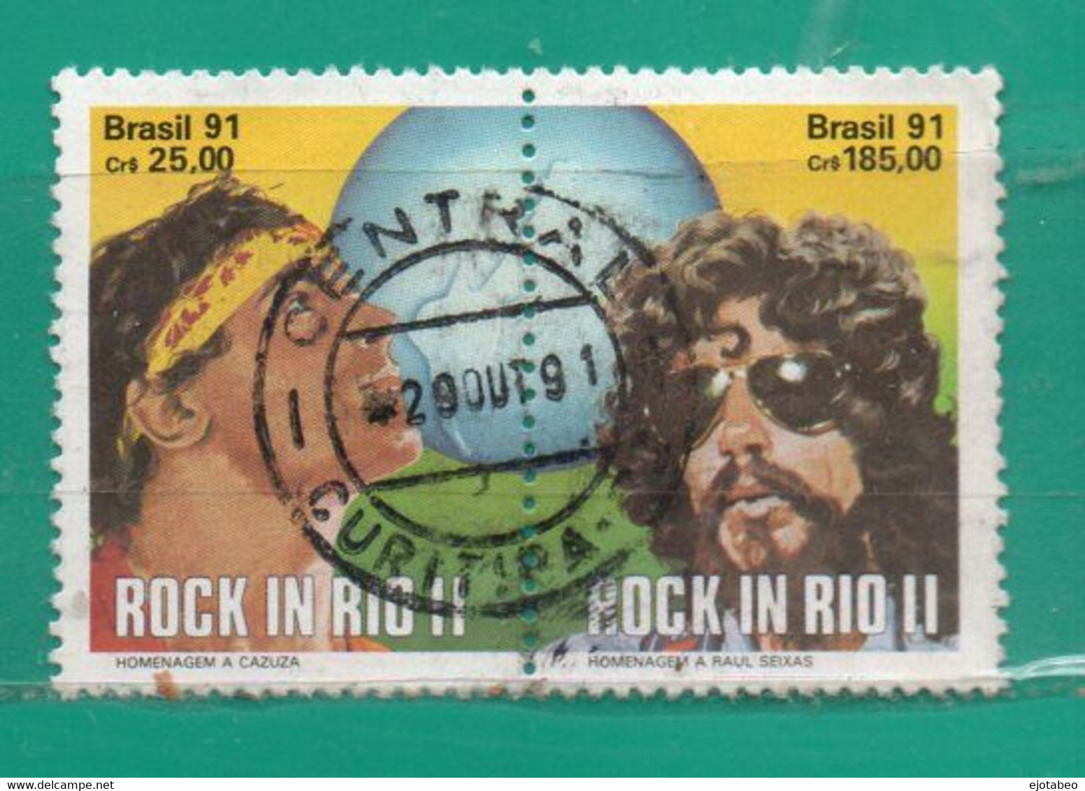 171 Brasil 1991- Y 2002A Ss Usados Se-tennat TT: Rock En Río II,Música - Usati